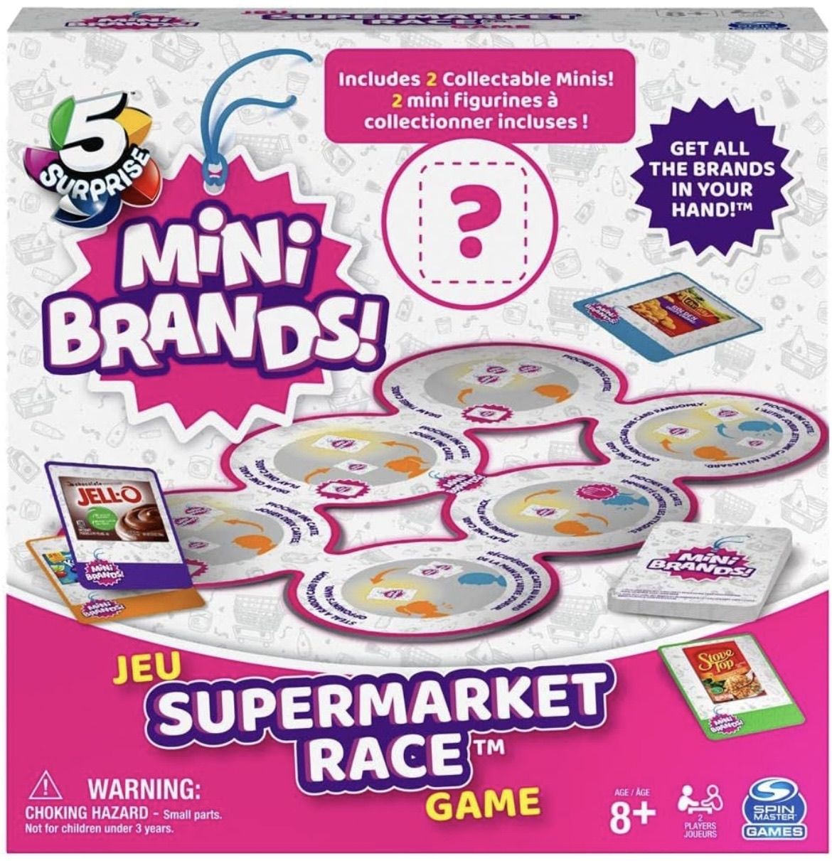 5 Surprise Mini Brands!: Supermarket Race Game doboz