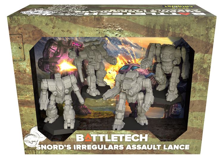 Battletech: Snord's Irregulars Assault Lance doboz