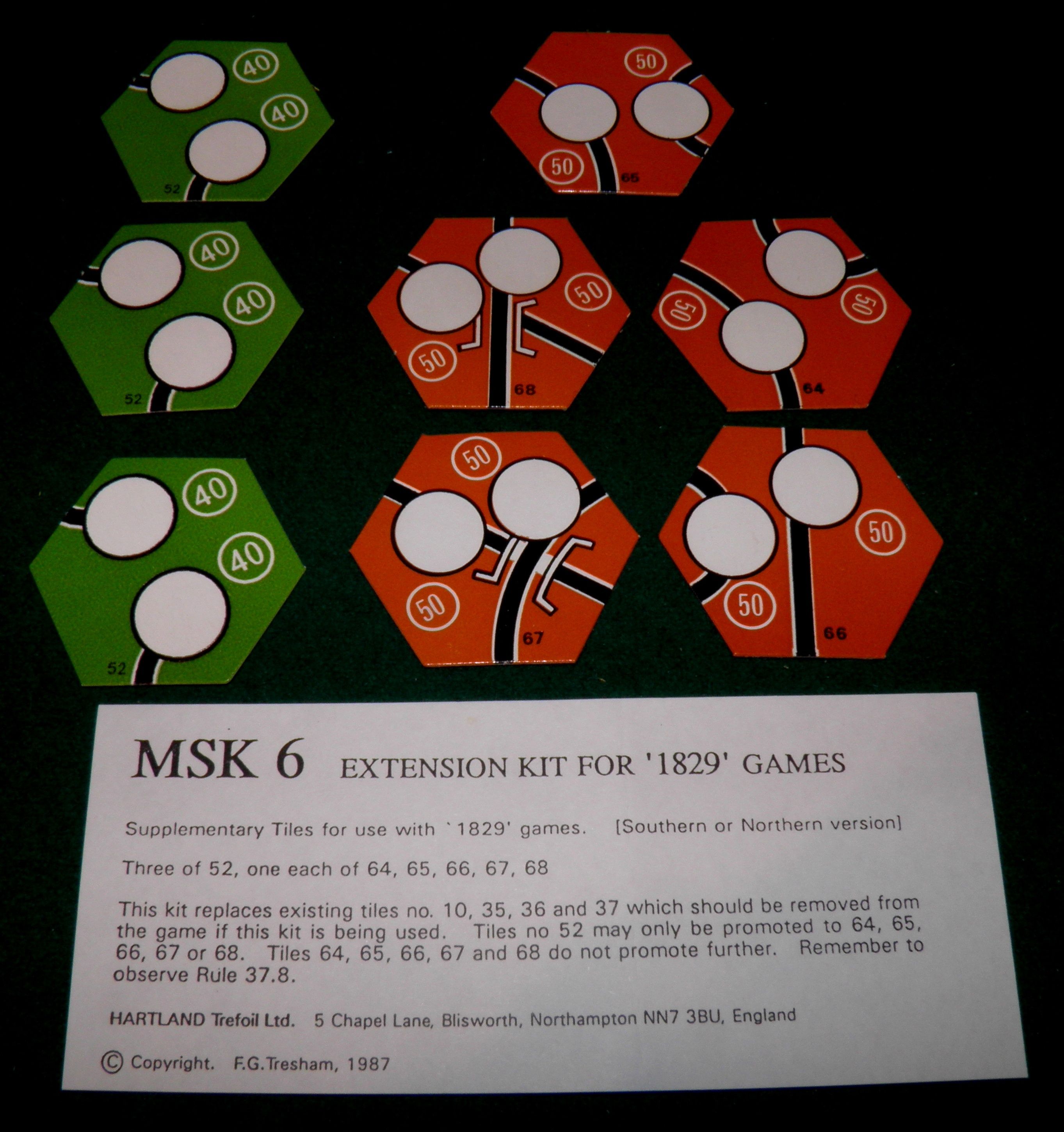 MSK 6 Extension Kit for 1829 (Northern & Southern Boards) doboz