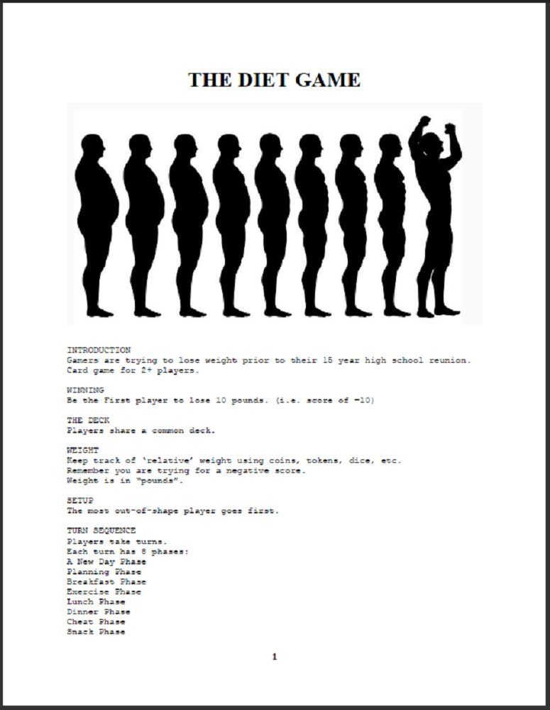 The Diet Game box art