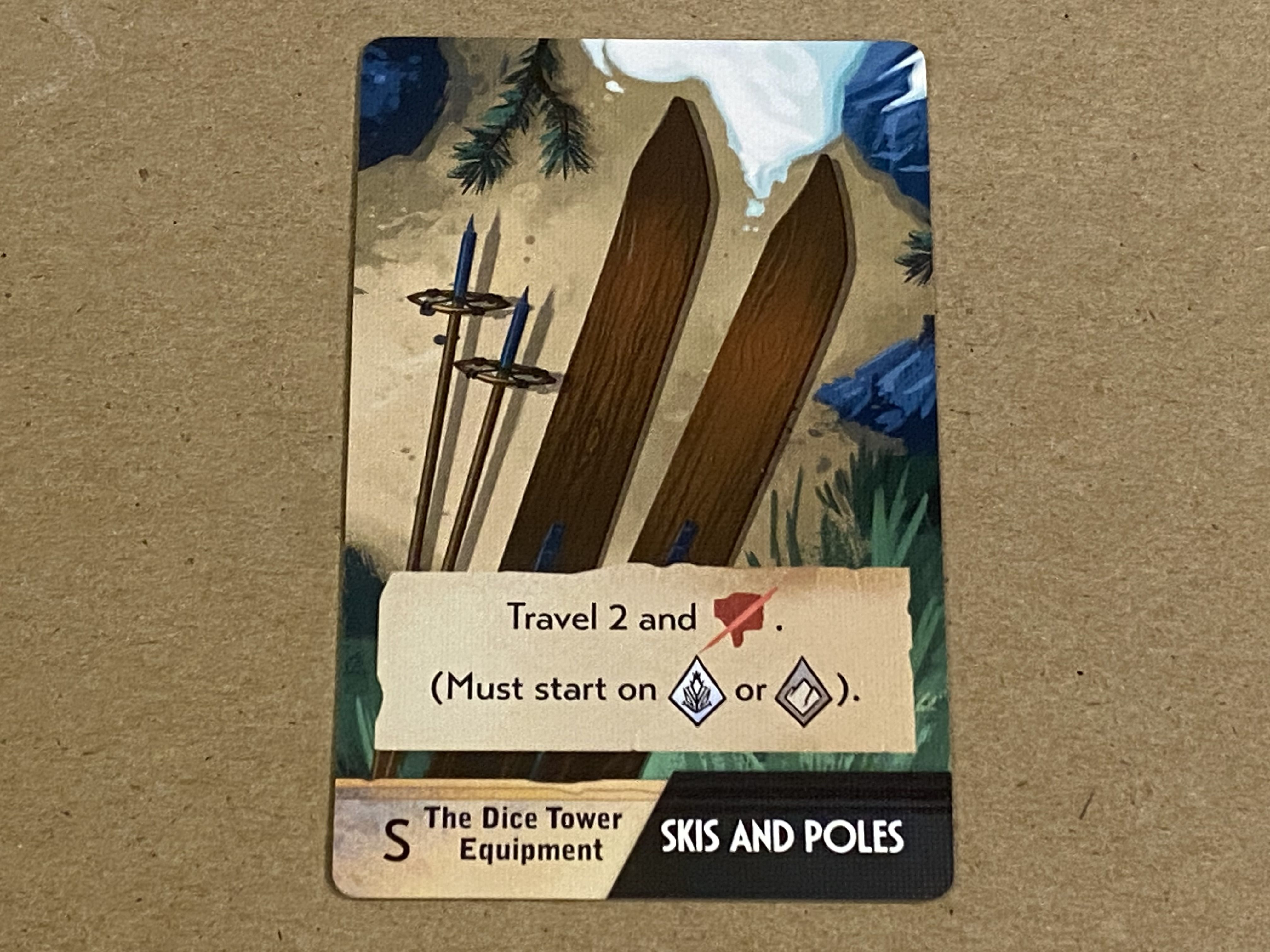 Sleeping Gods: Distant Skies – Skis and Poles Promo Card box art