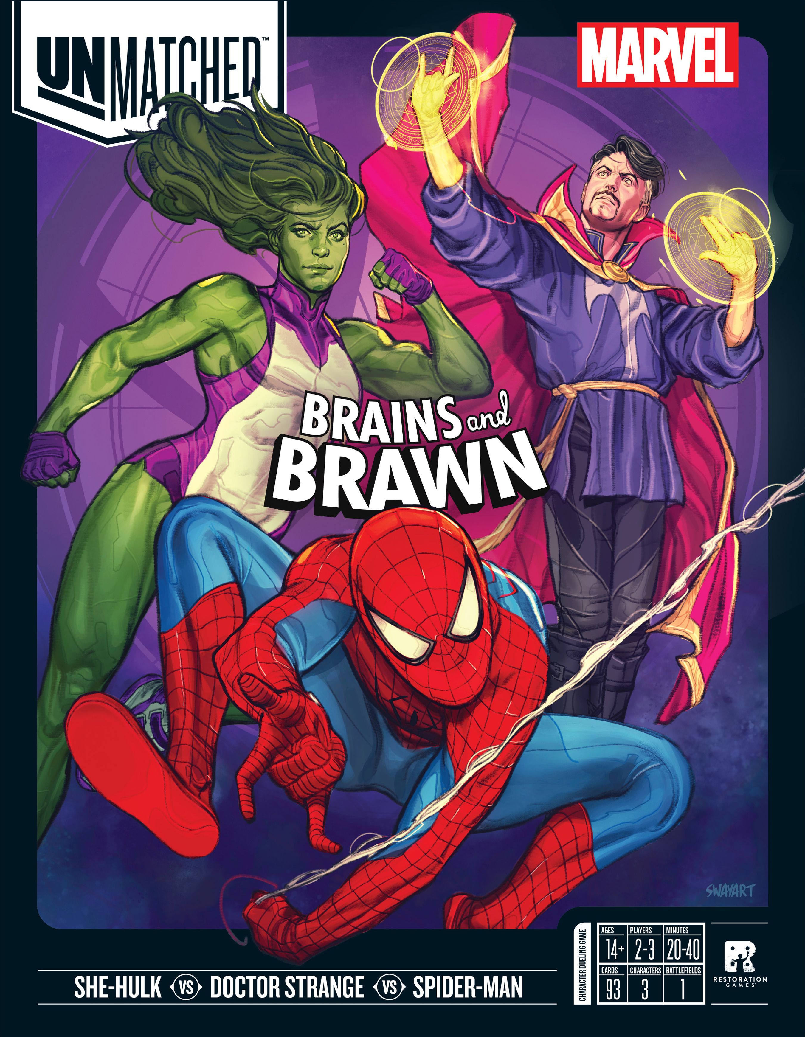 Unmatched: Brains and Brawn box art