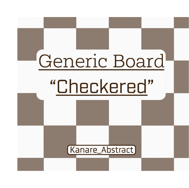 Generic Board "Checkered" box art