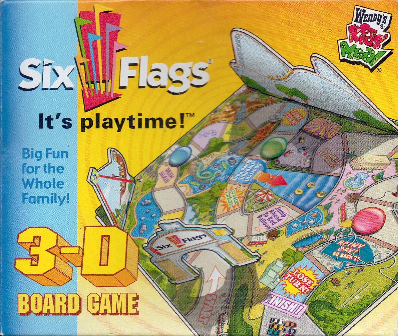Six Flags 3-D Board Game box art