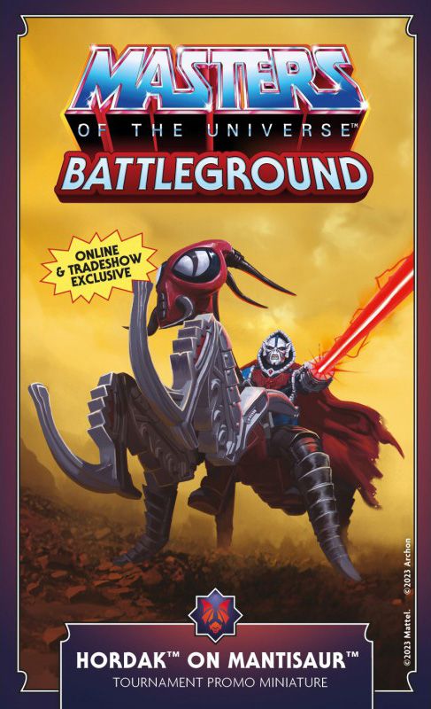 Masters of the Universe: Battleground – Hordak on Mantisaur box art