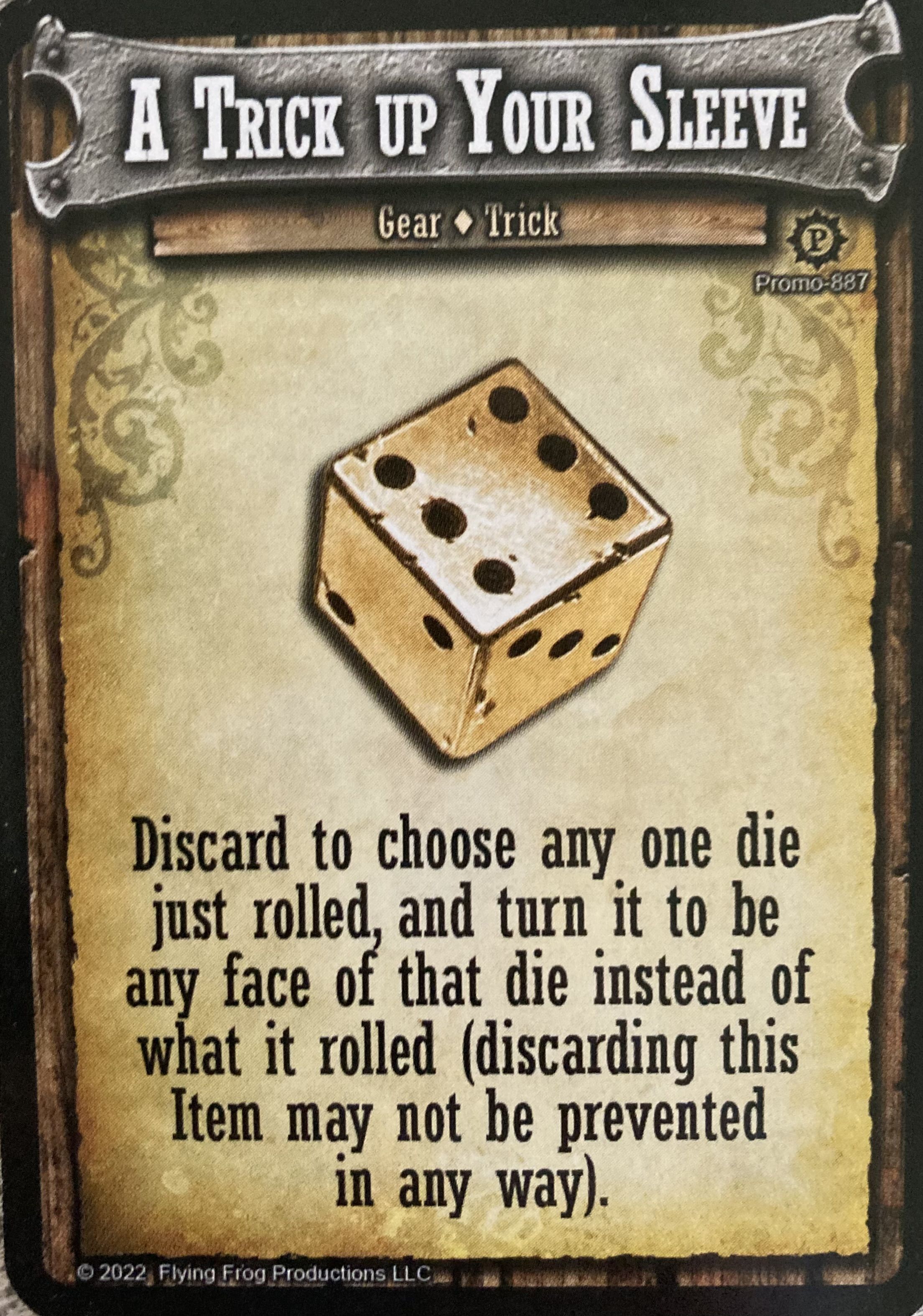Coperta Shadows of Brimstone: A Trick Up Your Sleeve Promo Card