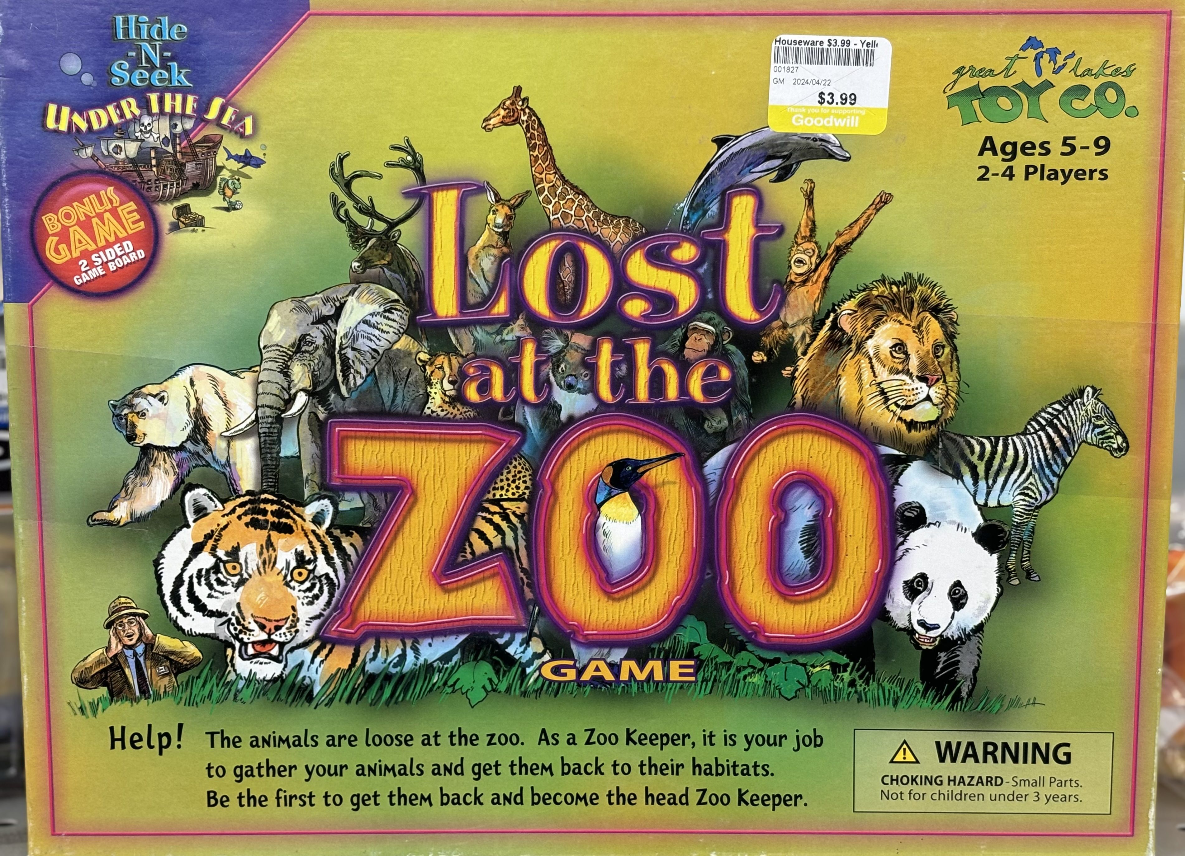 Lost at the Zoo box art