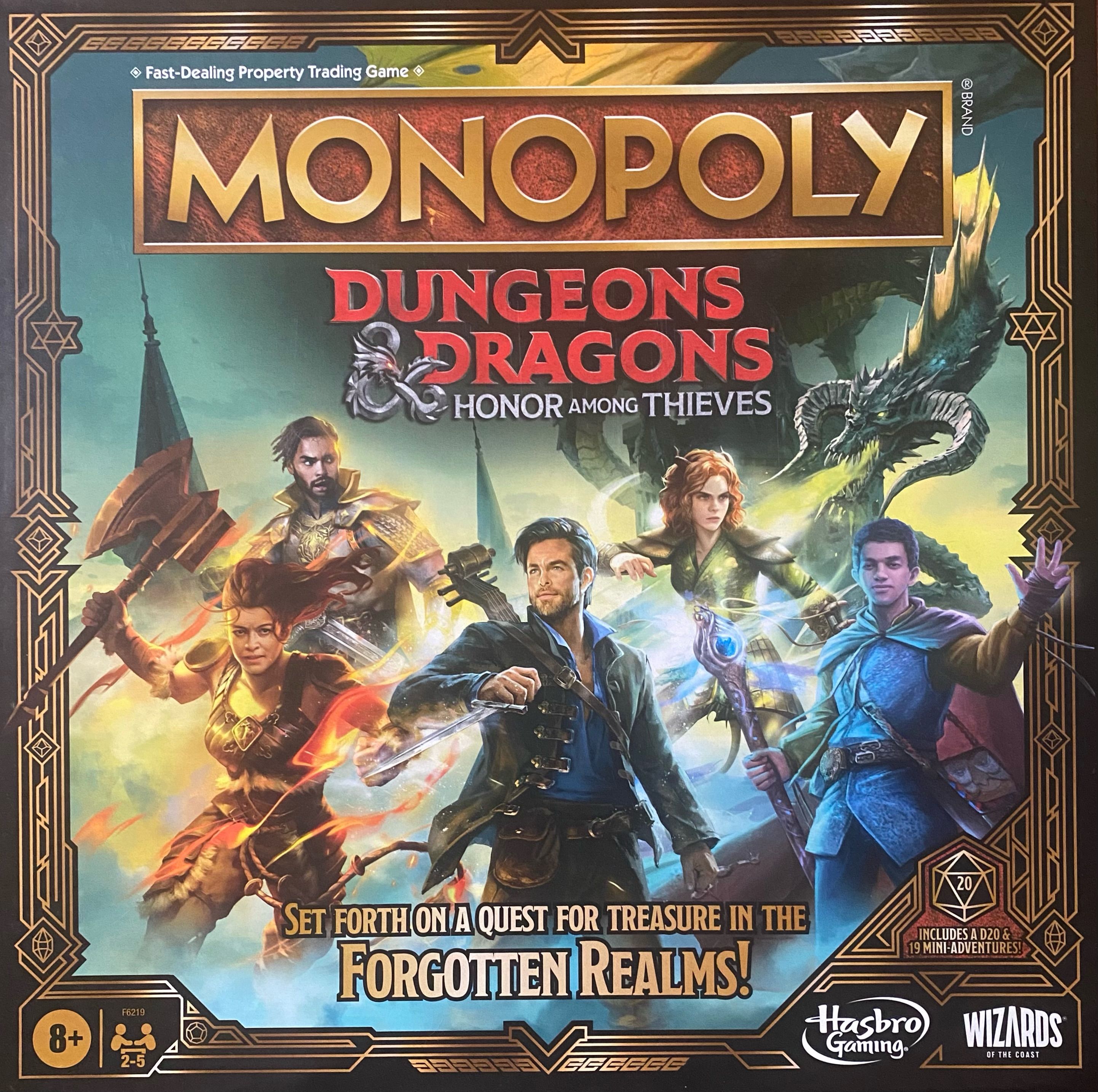 Monopoly: Dungeons & Dragons – Honor Among Thieves doboz