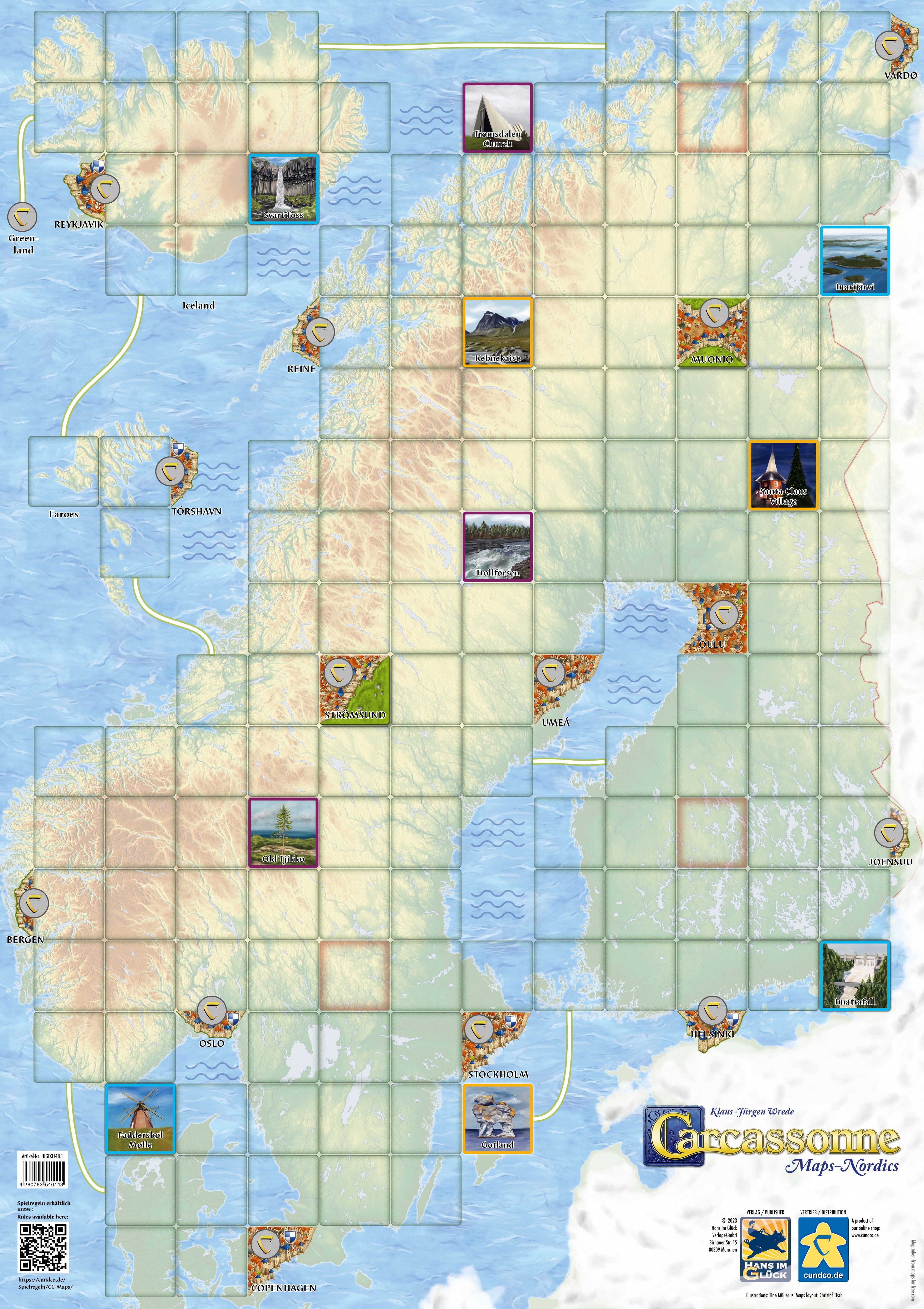 Carcassonne Maps: Nordics doboz