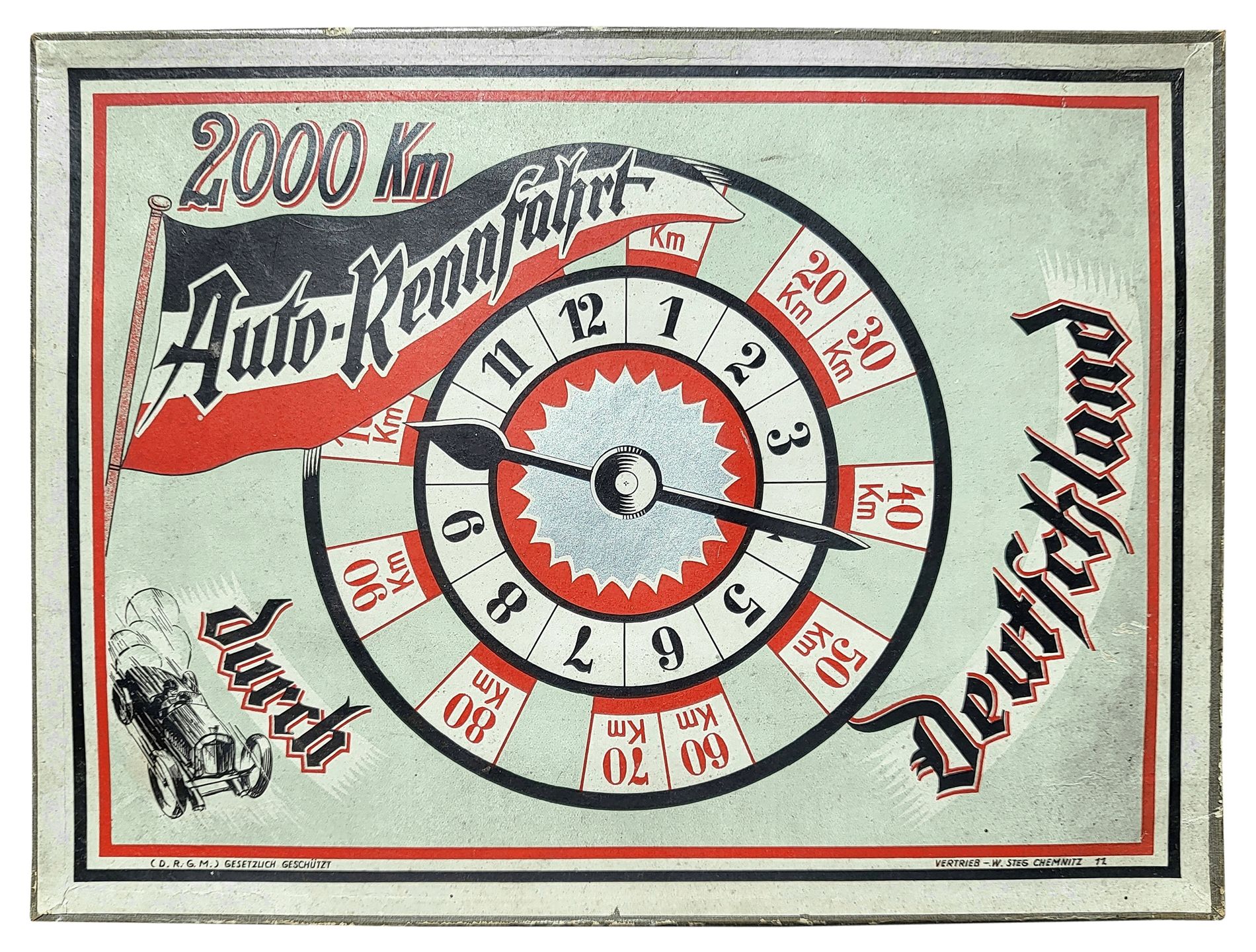 2000 km Auto-Rennfahrt durch Deutschland doboz