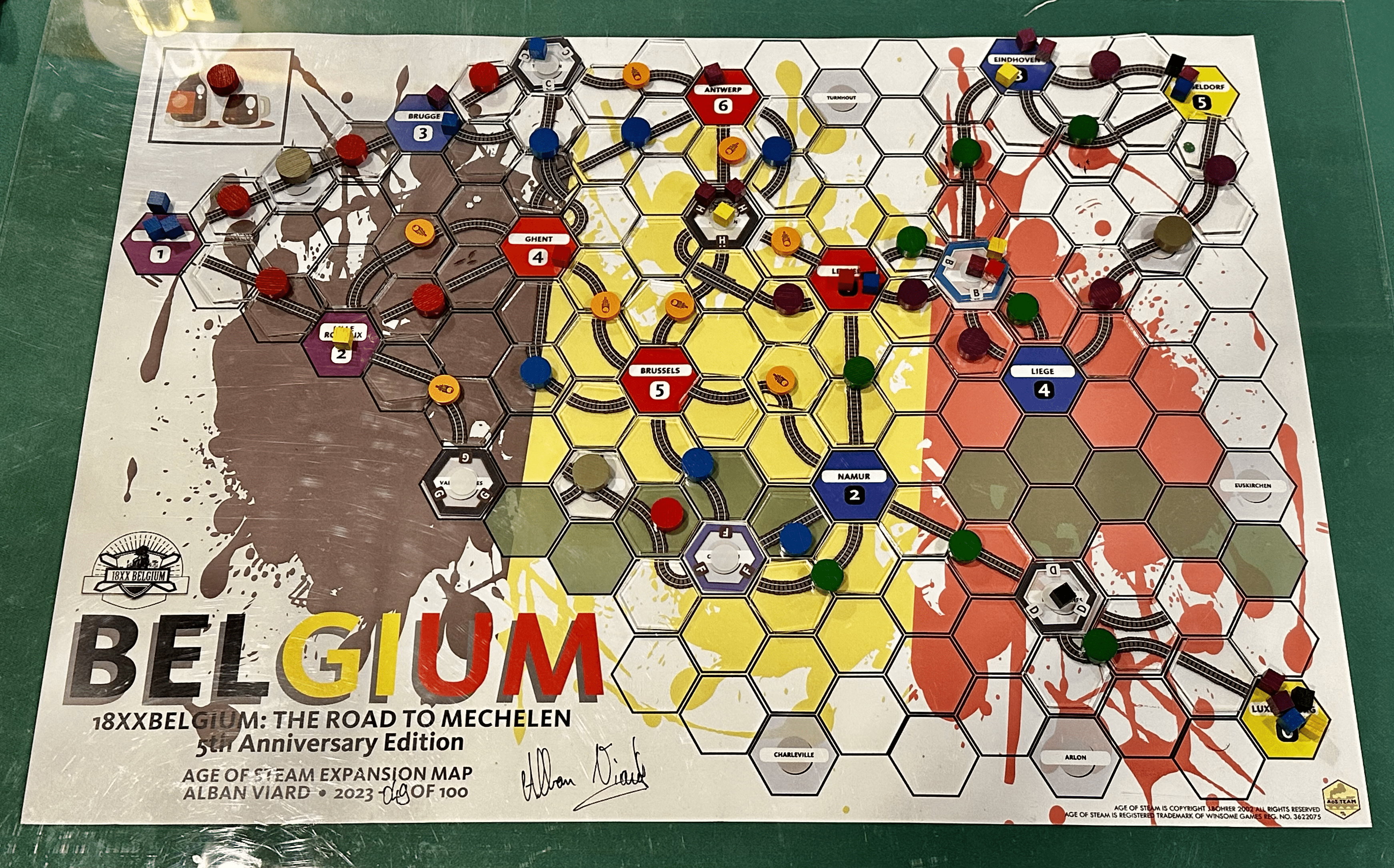 Age of Steam Expansion: 18xxBelgium – The Road to Mechelen box art