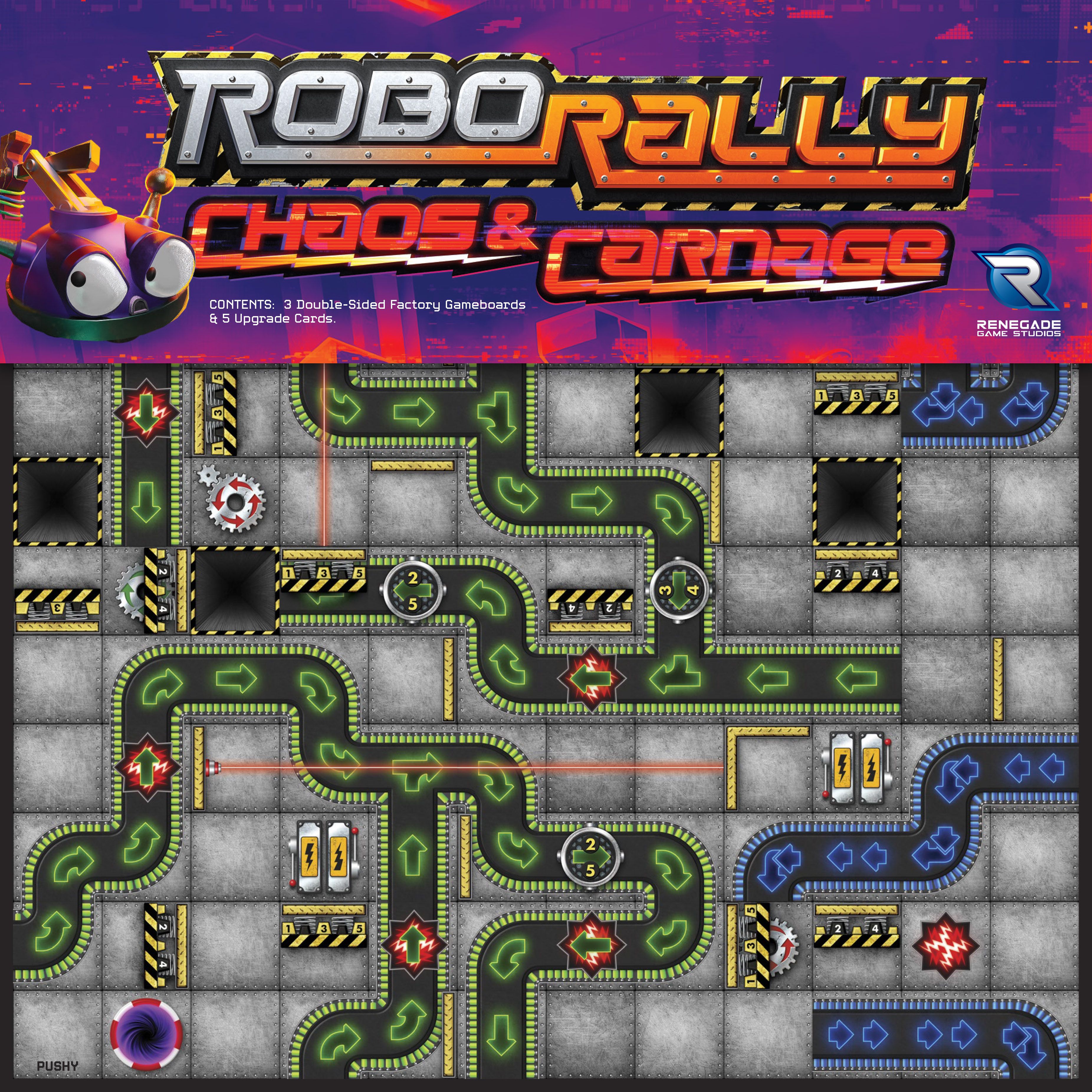 Robo Rally: Chaos & Carnage box art
