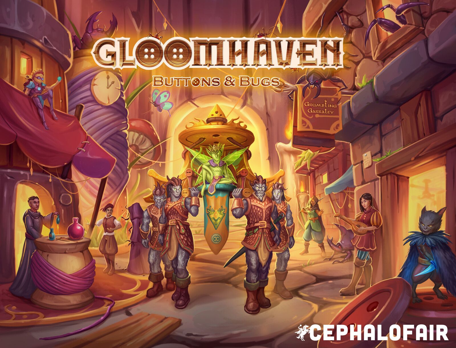 Coperta Gloomhaven: Buttons & Bugs