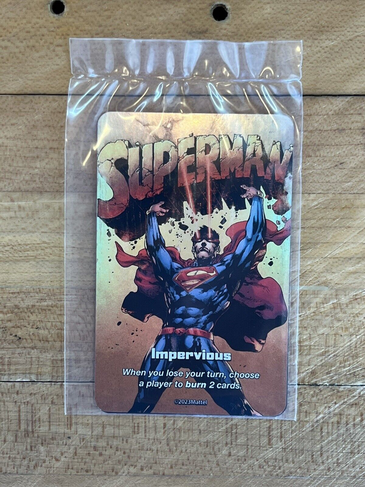 Uno Ultimate: Superman – Impervious Promo Card doboz