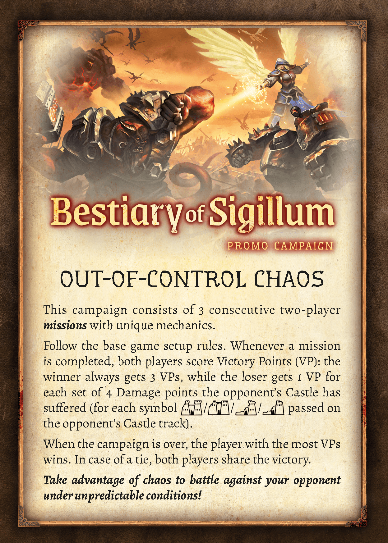 Coperta Bestiary of Sigillum: Collector's Edition – Out-of-Control Chaos Promo Campaign