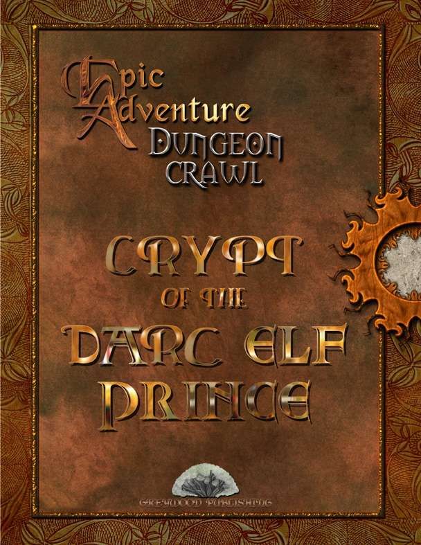 Coperta Epic Adventure Dungeon Crawl: Crypt of the Darc Elf Prince