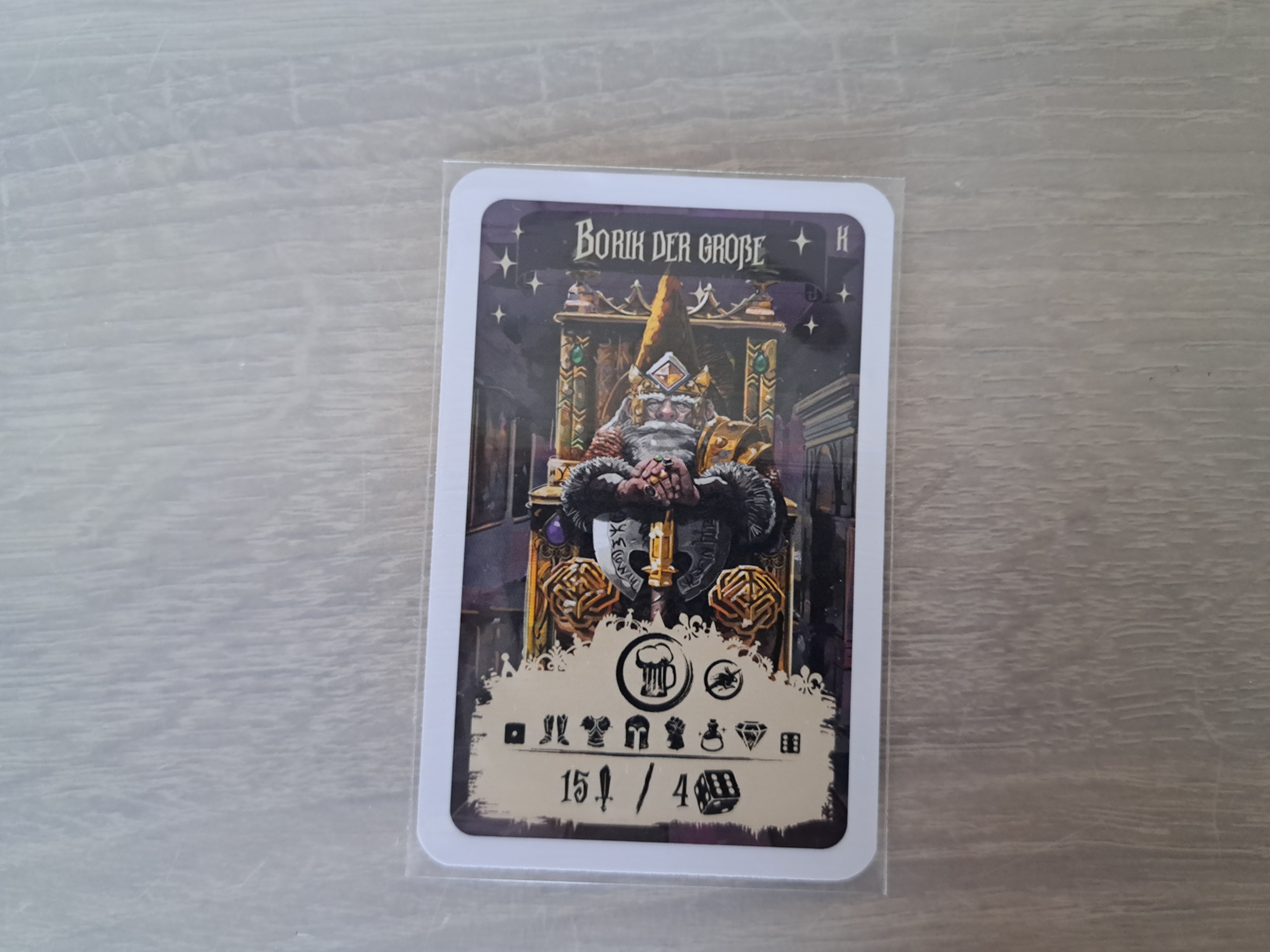Kingscraft: Zwergenkönig Borik / Borik der Große Promo Card box art