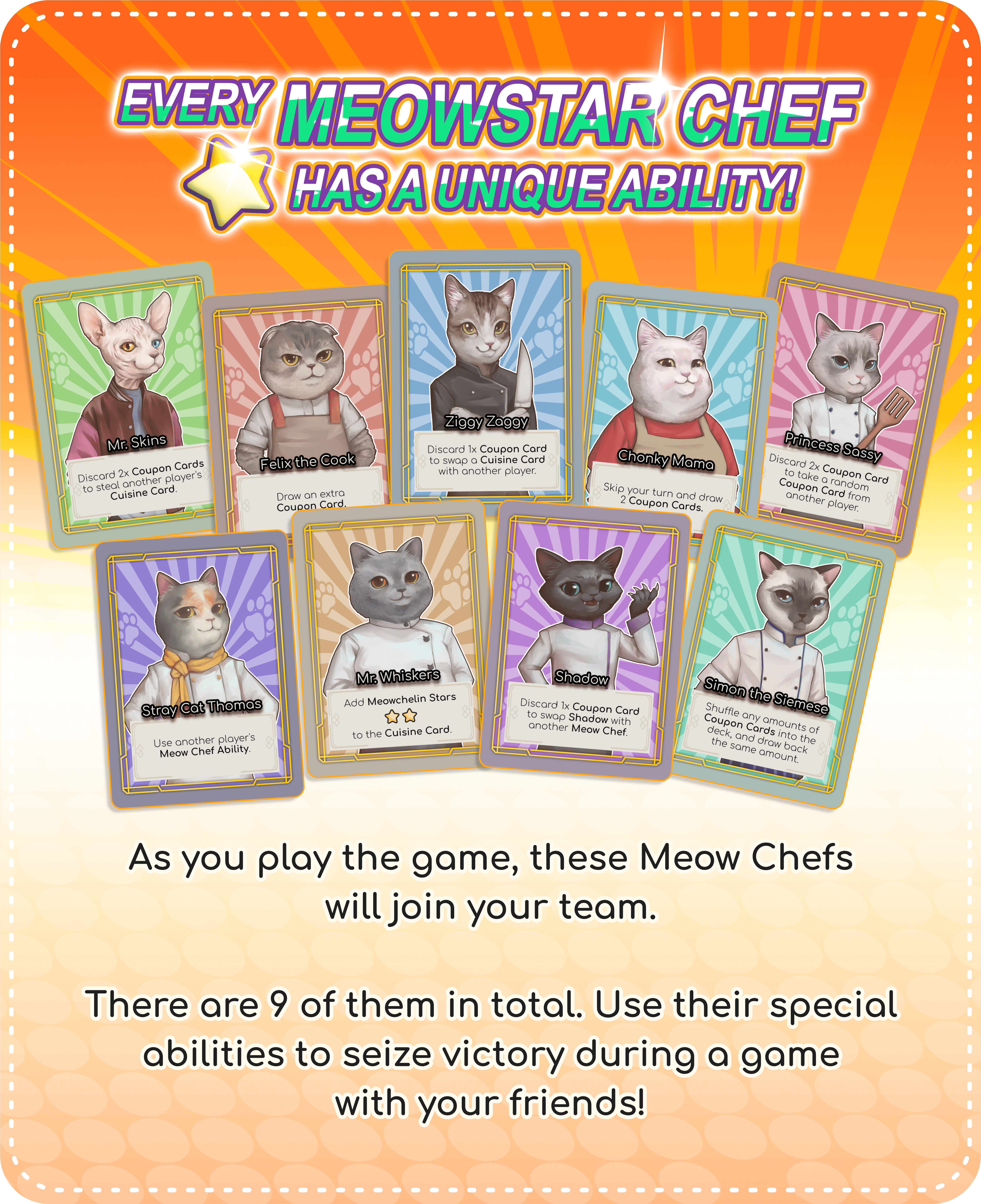 Meowchelin Stars: A Game of Cat Chefs & Cuisine box art