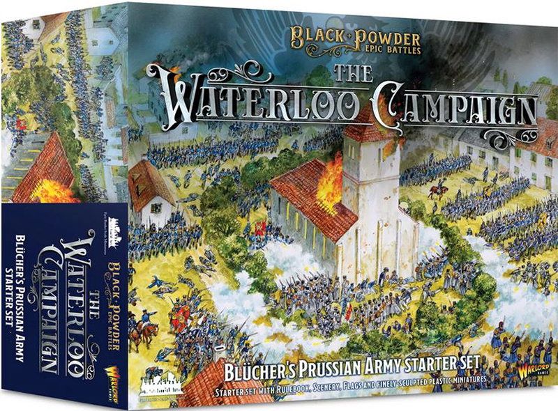 Black Powder Epic Battles: The Waterloo Campaign – Blücher's Prussian Army Starter Set doboz