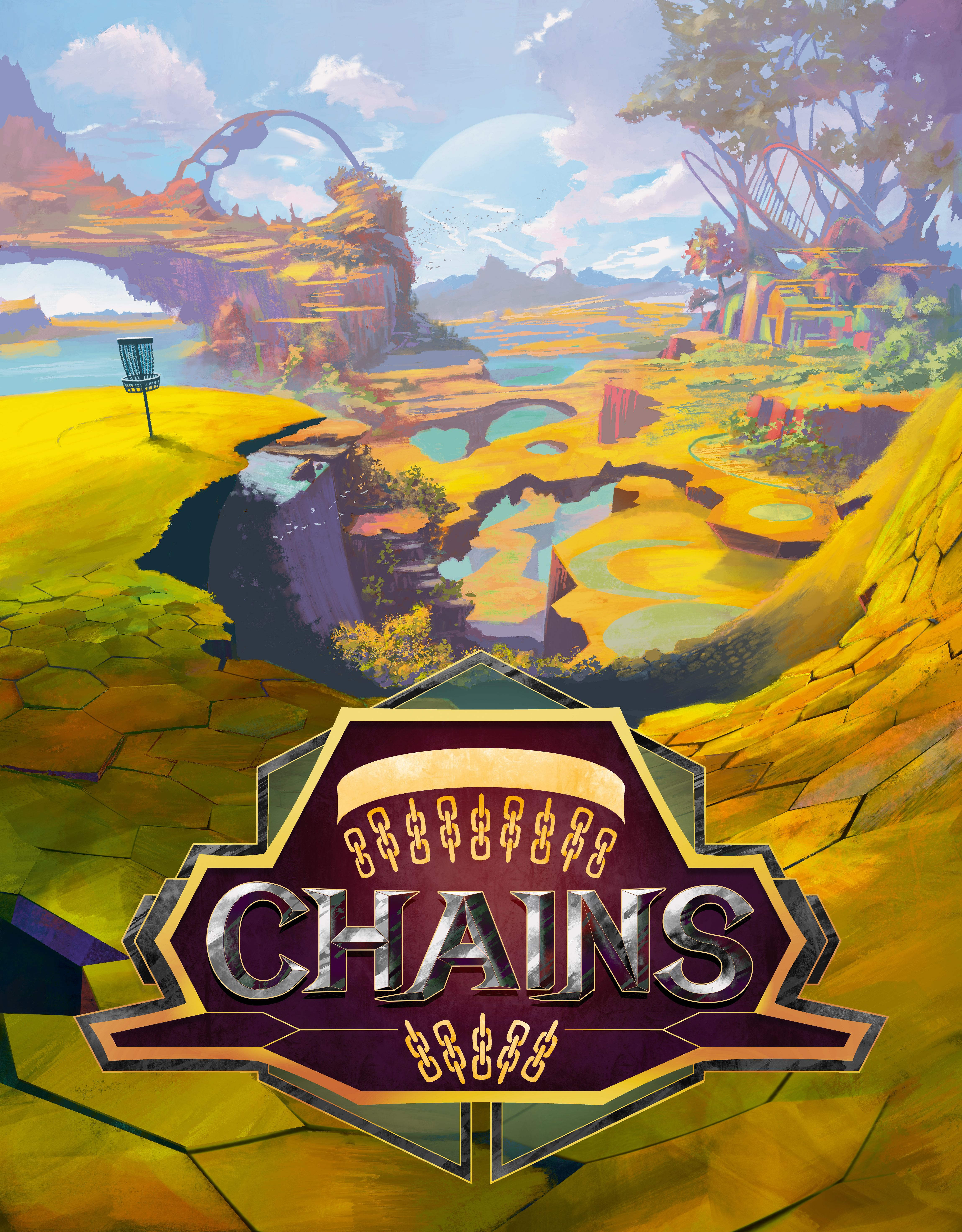 CHAINS Disc Golf Board Game box art