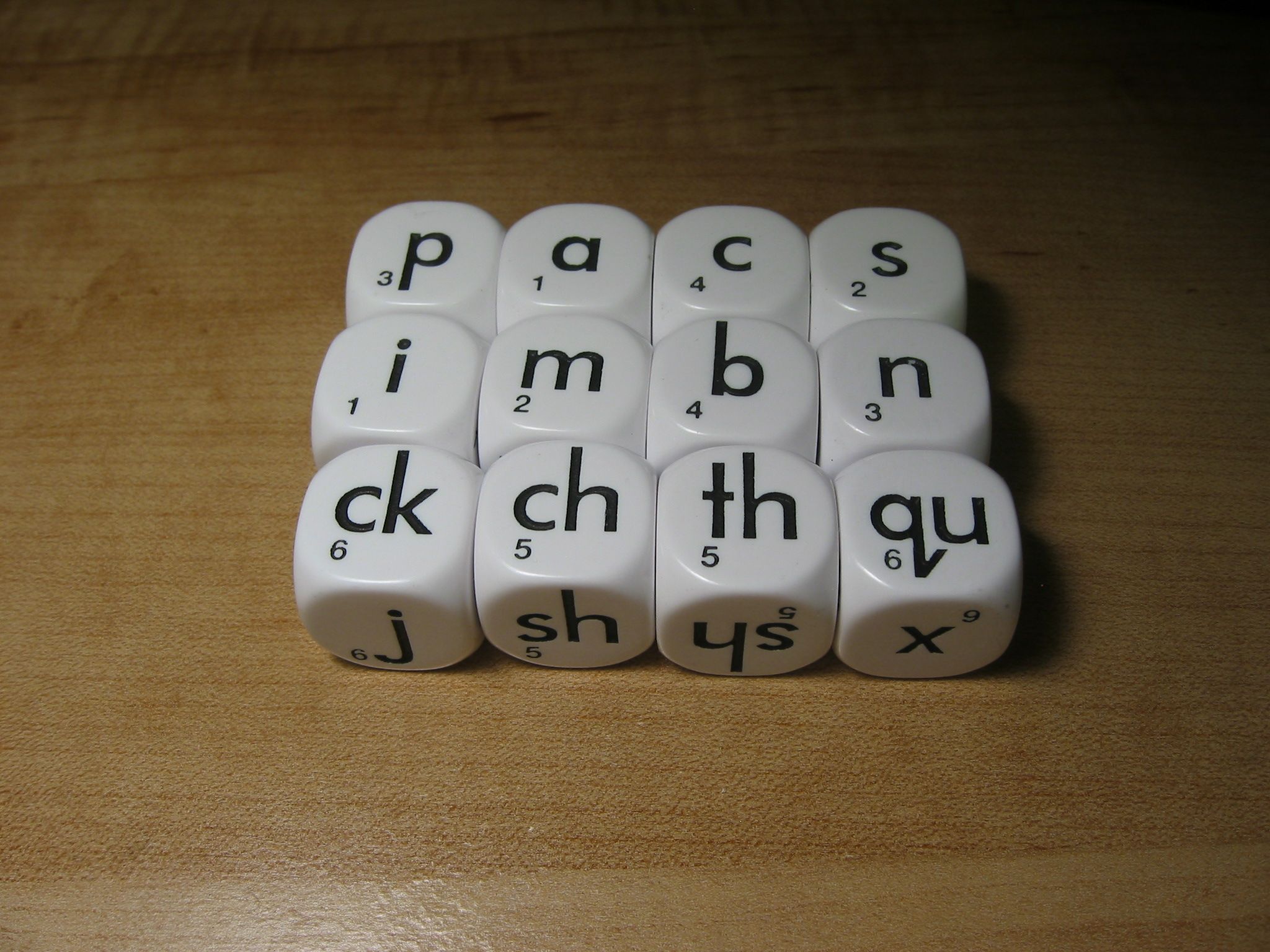Coperta Alphabet Dice