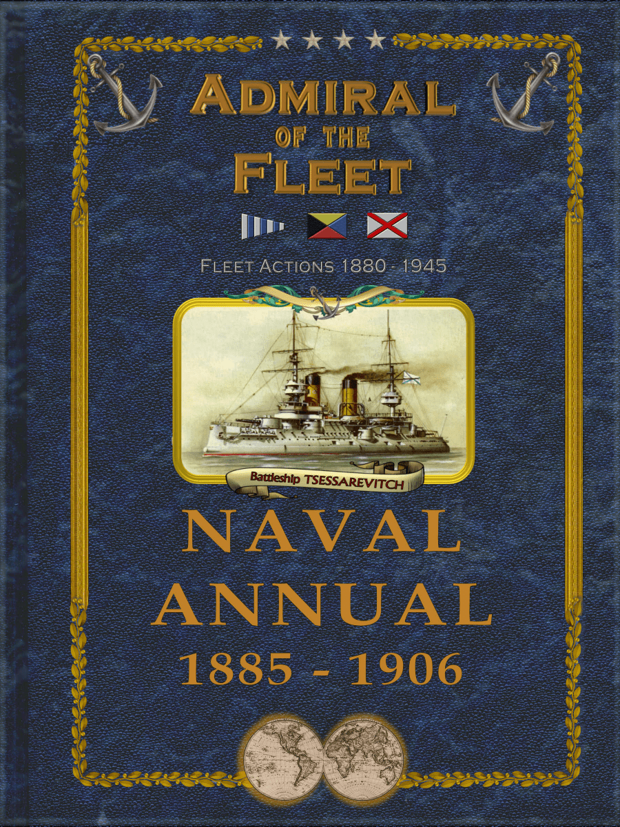 Coperta Admiral of the Fleet: Naval Annual 1885-1906