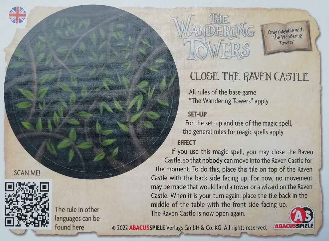 Wandering Towers: Close The Raven Castle Promo Card box art