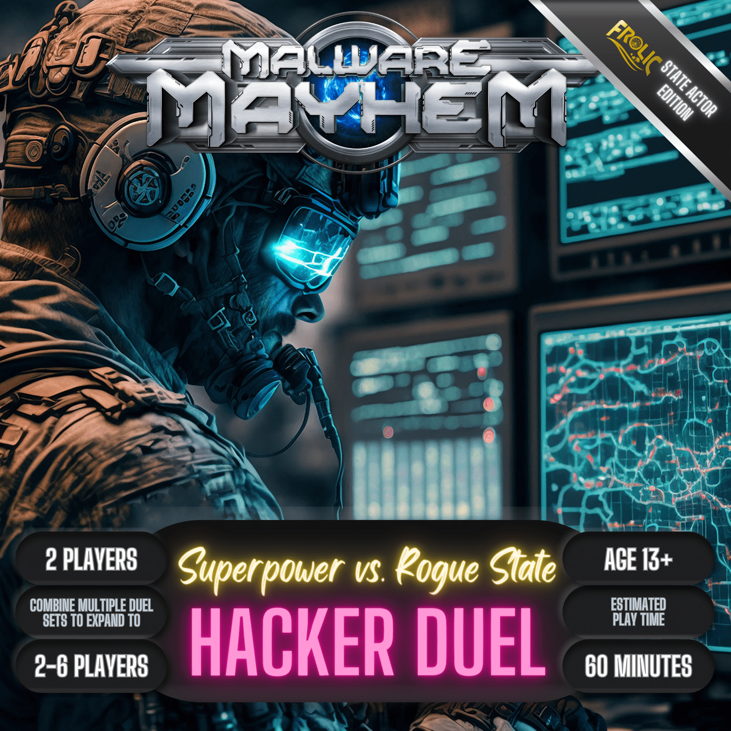 Malware Mayhem Hacker Duel: State Actor Edition box art