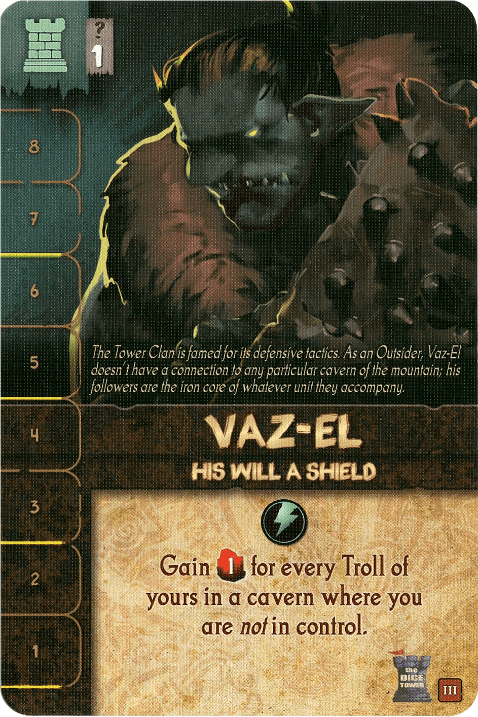 Fall of the Mountain King: Vaz-El Promo Card doboz