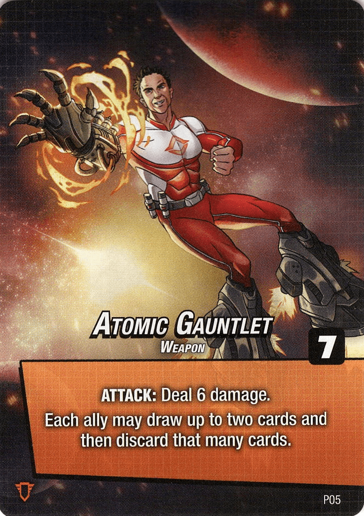 Astro Knights: Atomic Gauntlet Promo Card box art