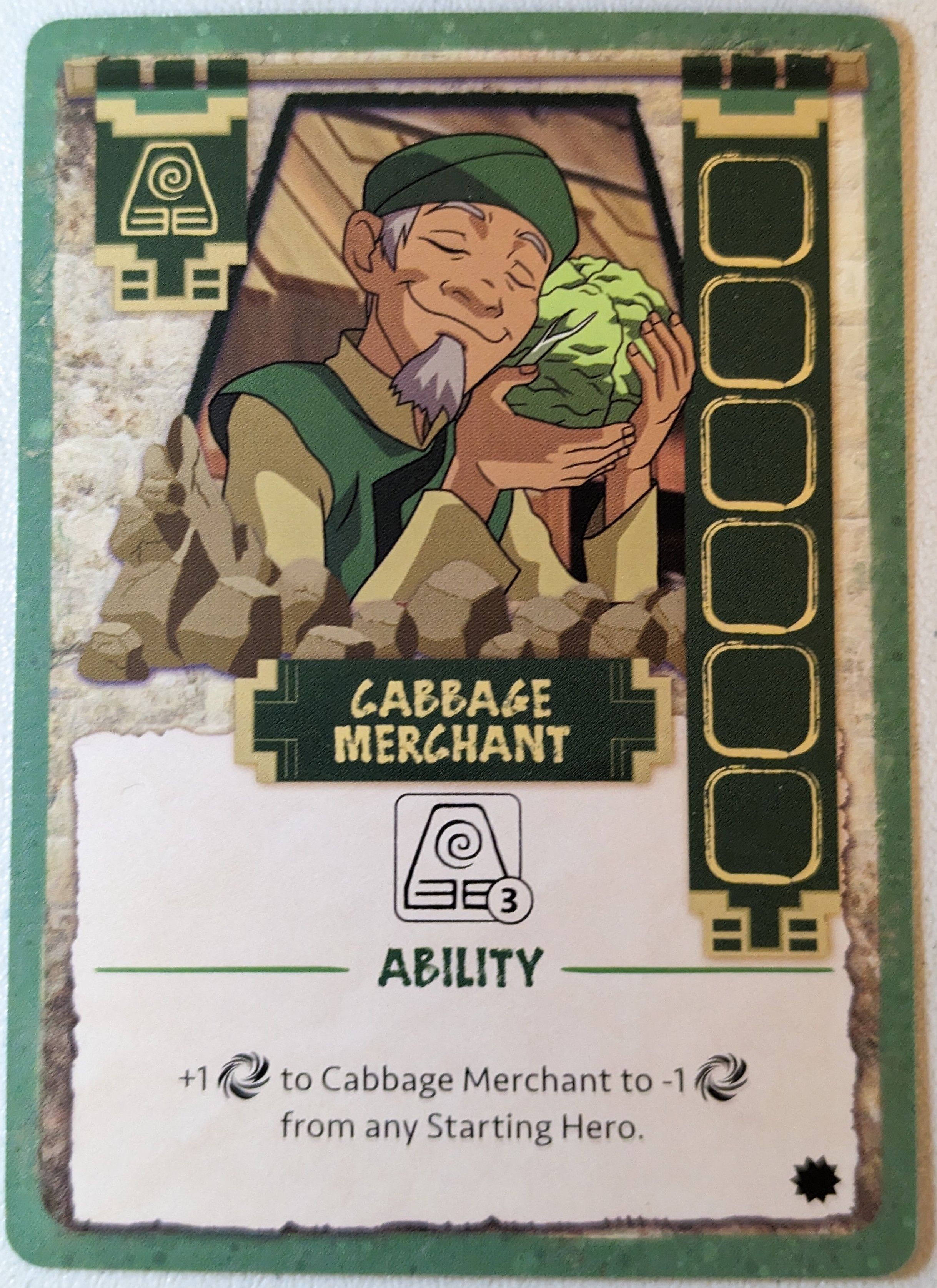 Avatar: The Last Airbender – Fire Nation Rising: Cabbage Merchant Promo Card box art