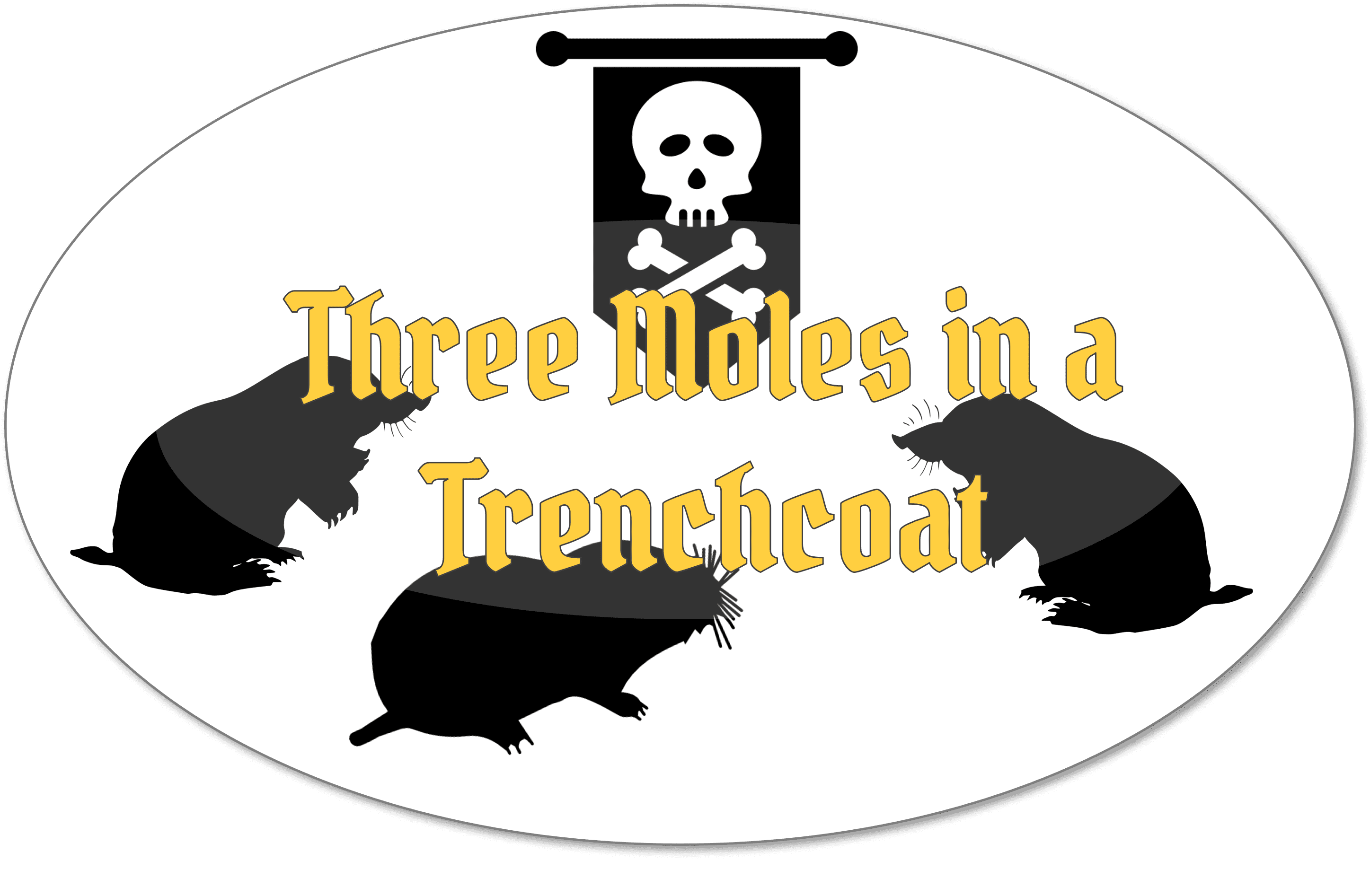 Coperta Three Moles in a Trenchcoat