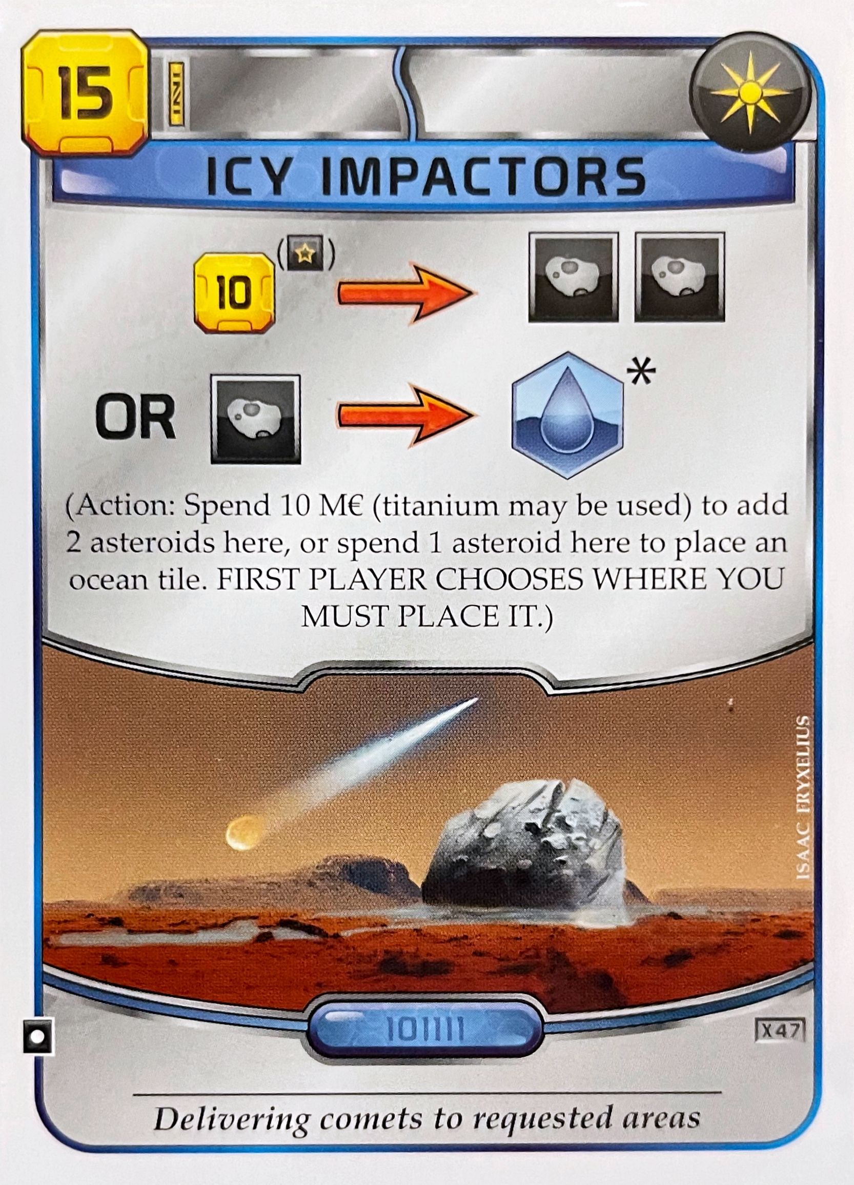 Terraforming Mars: Icy Impactors Promo Card box art