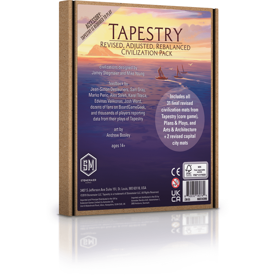 Tapestry: Revised, Adjusted, Rebalanced Civilization Pack box art