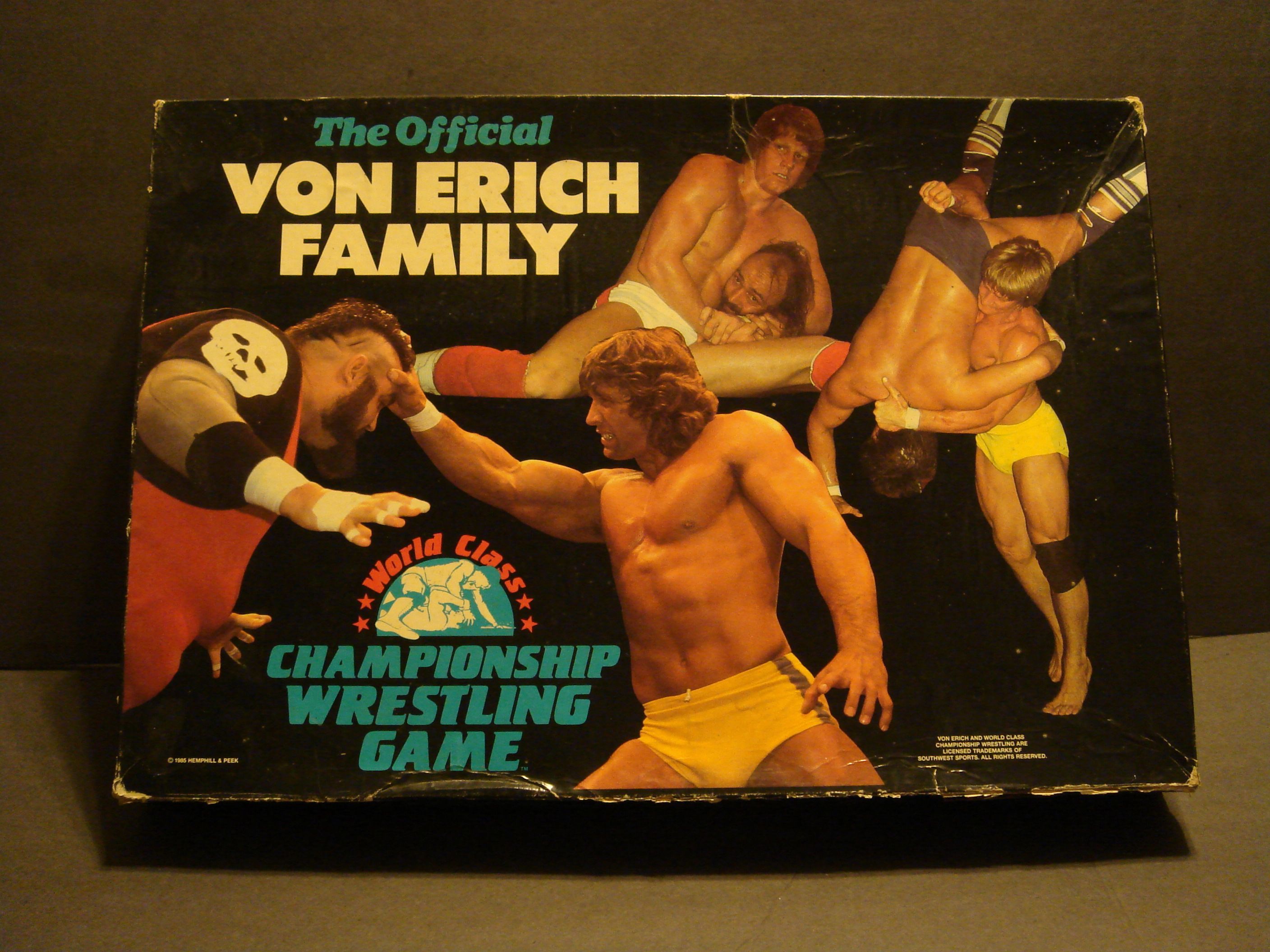 The Official Von Erich Family World Class Championship Wrestling Game box art