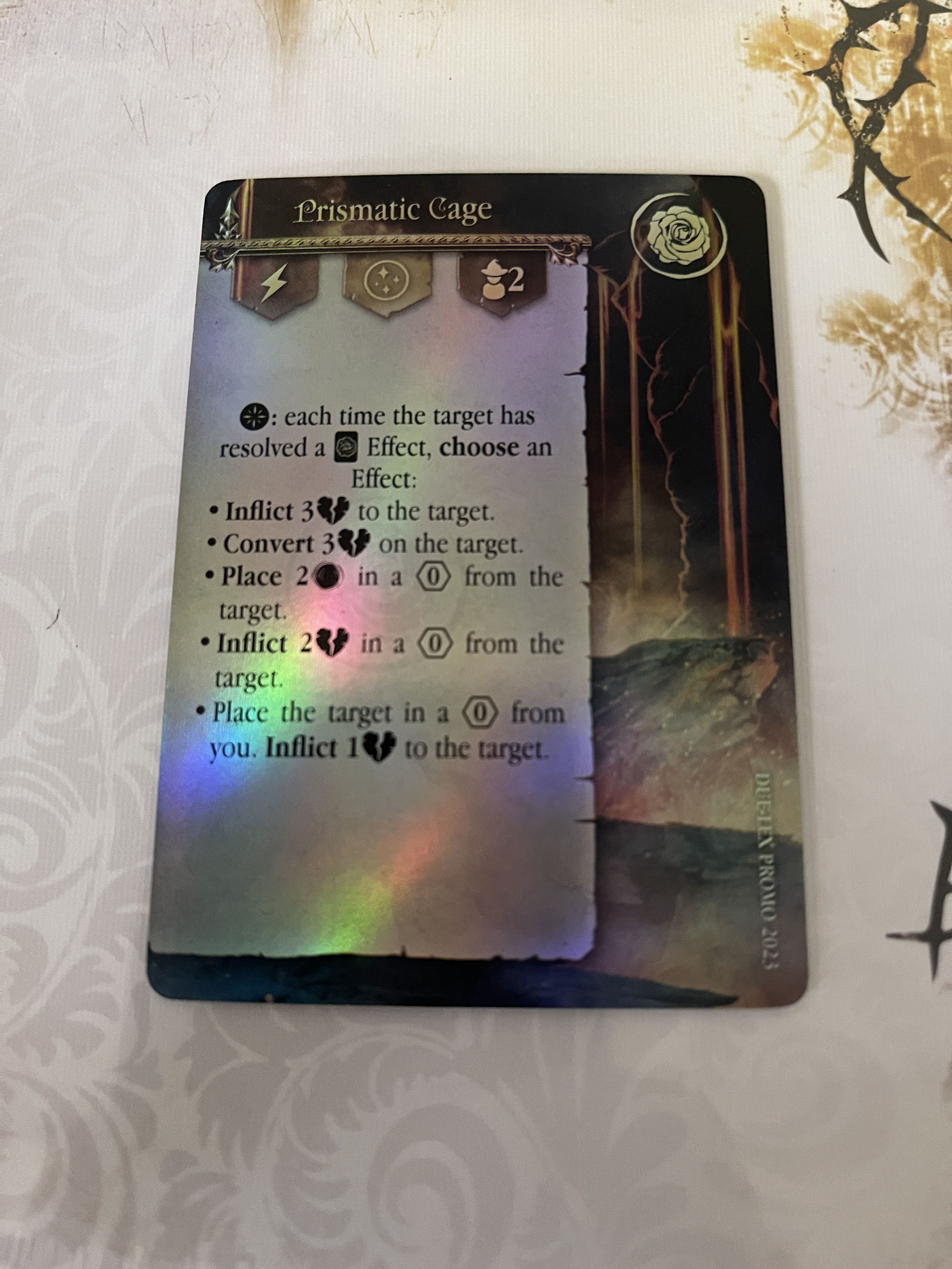 Black Rose Wars: Duel – Lex: Prismatic Cage Preorder Promo doboz