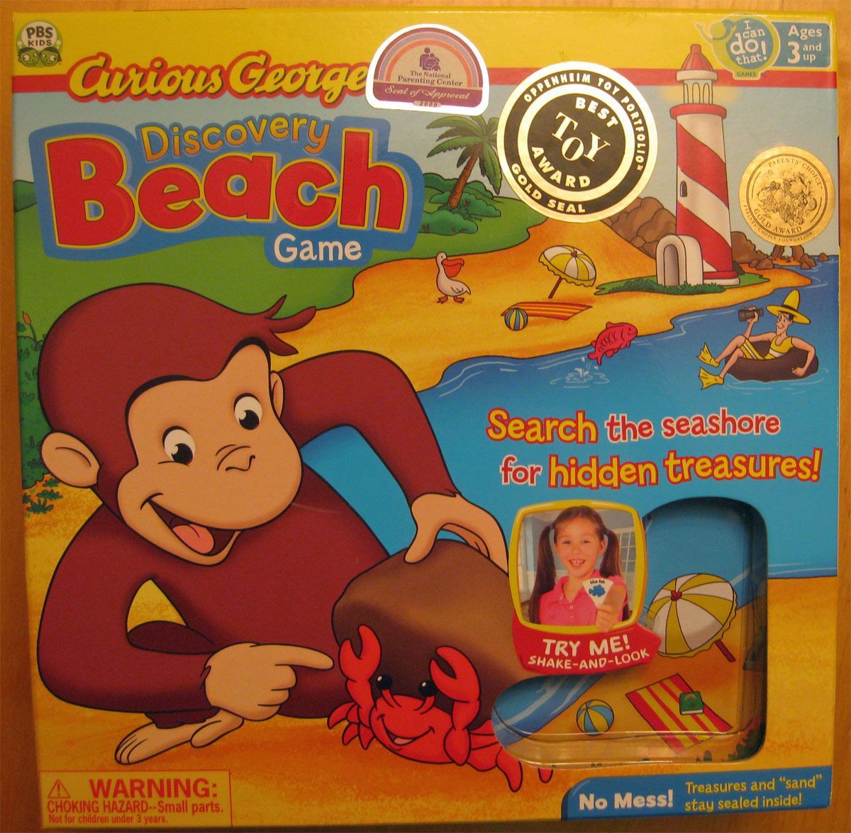 Coperta Curious George: Discovery Beach Game