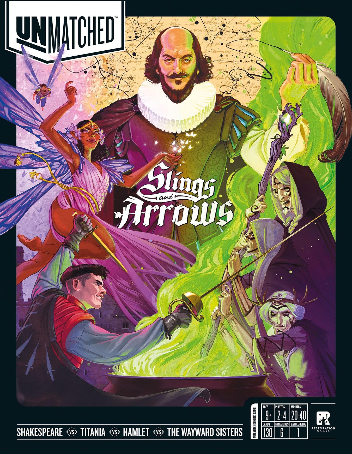 Unmatched: Slings and Arrows doboz