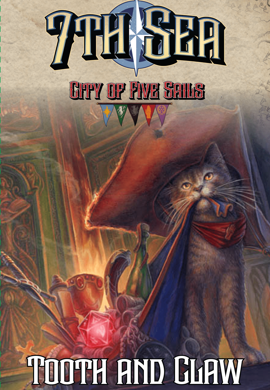 Coperta 7th Sea: City of Five Sails – Tooth and Claw