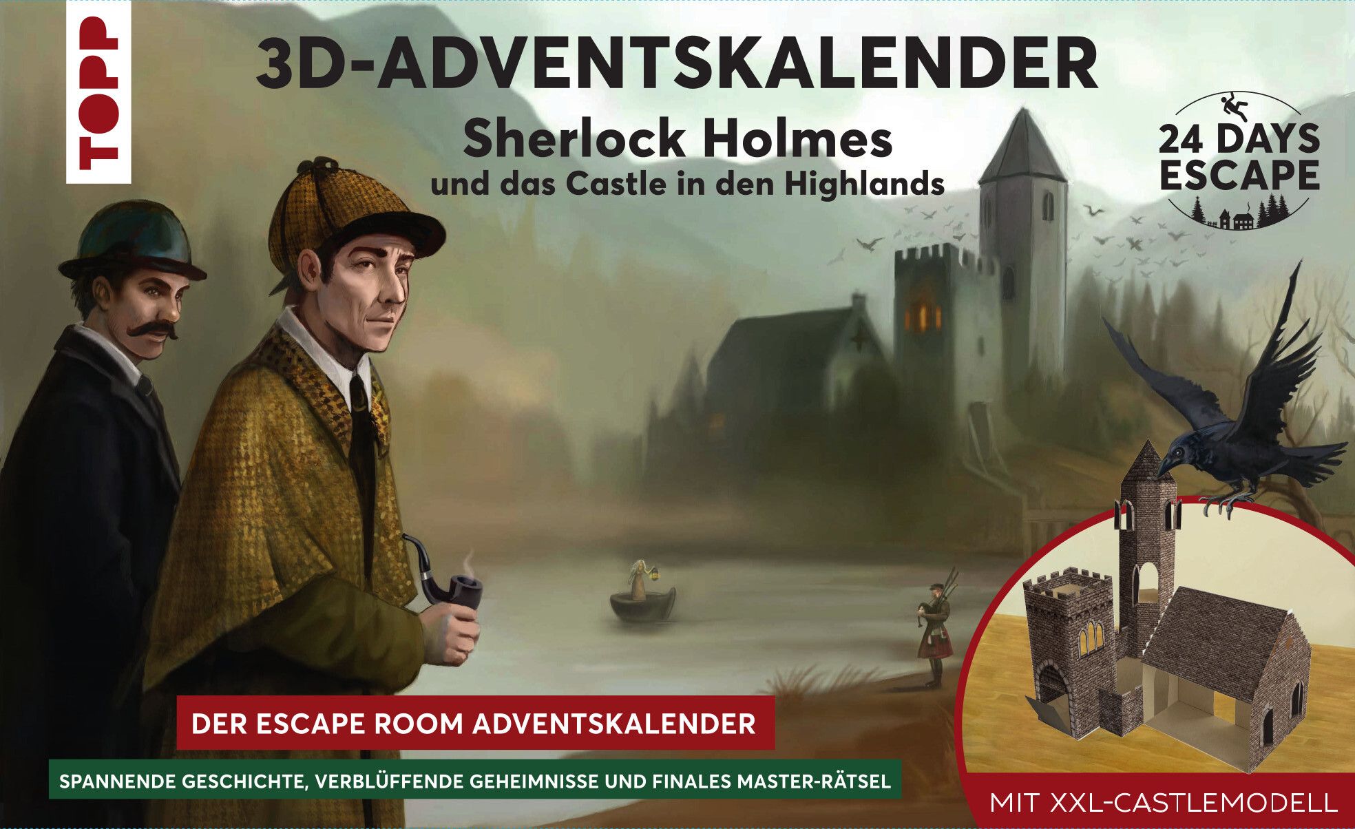 24 Days Escape: 3D Adventskalender – Sherlock Holmes und das Castle in den Highlands doboz