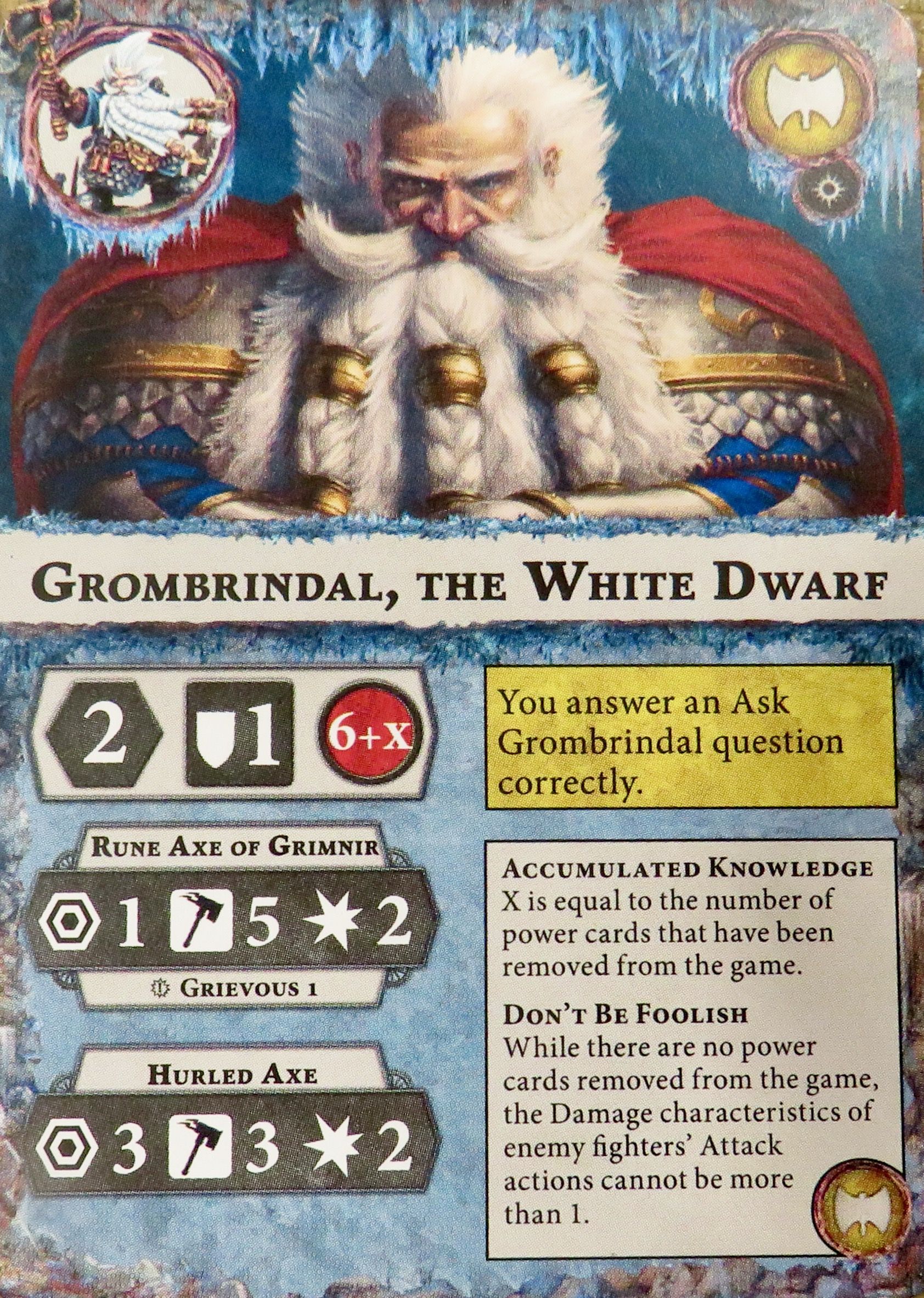 Warhammer Underworlds: White Dwarf Exclusive Grombrindal Card box art
