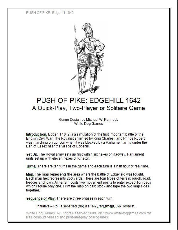 Push of Pike: Edgehill 1642 doboz