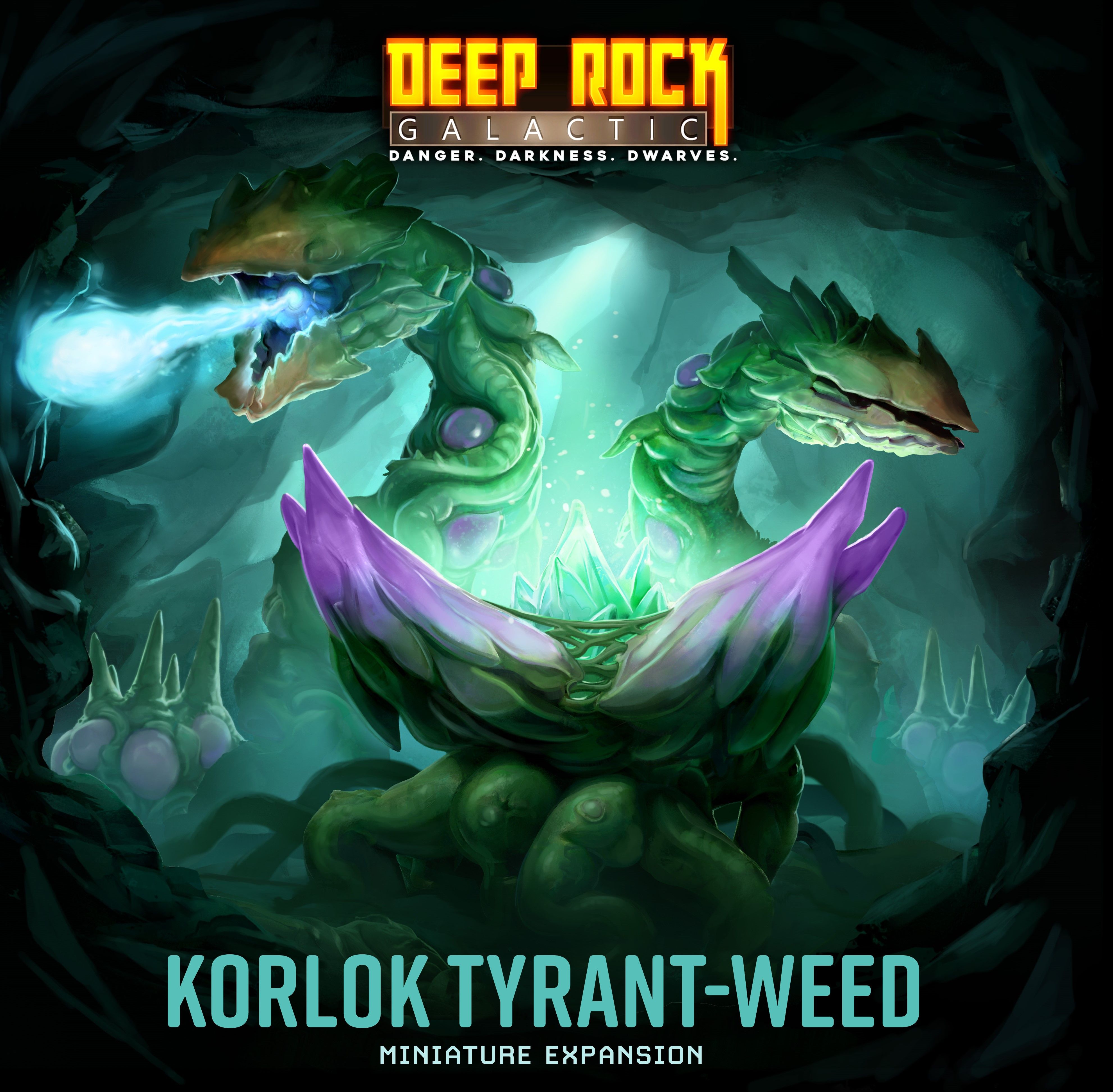 Deep Rock Galactic: The Board Game – Korlok Tyrant-Weed Miniature Expansion box art