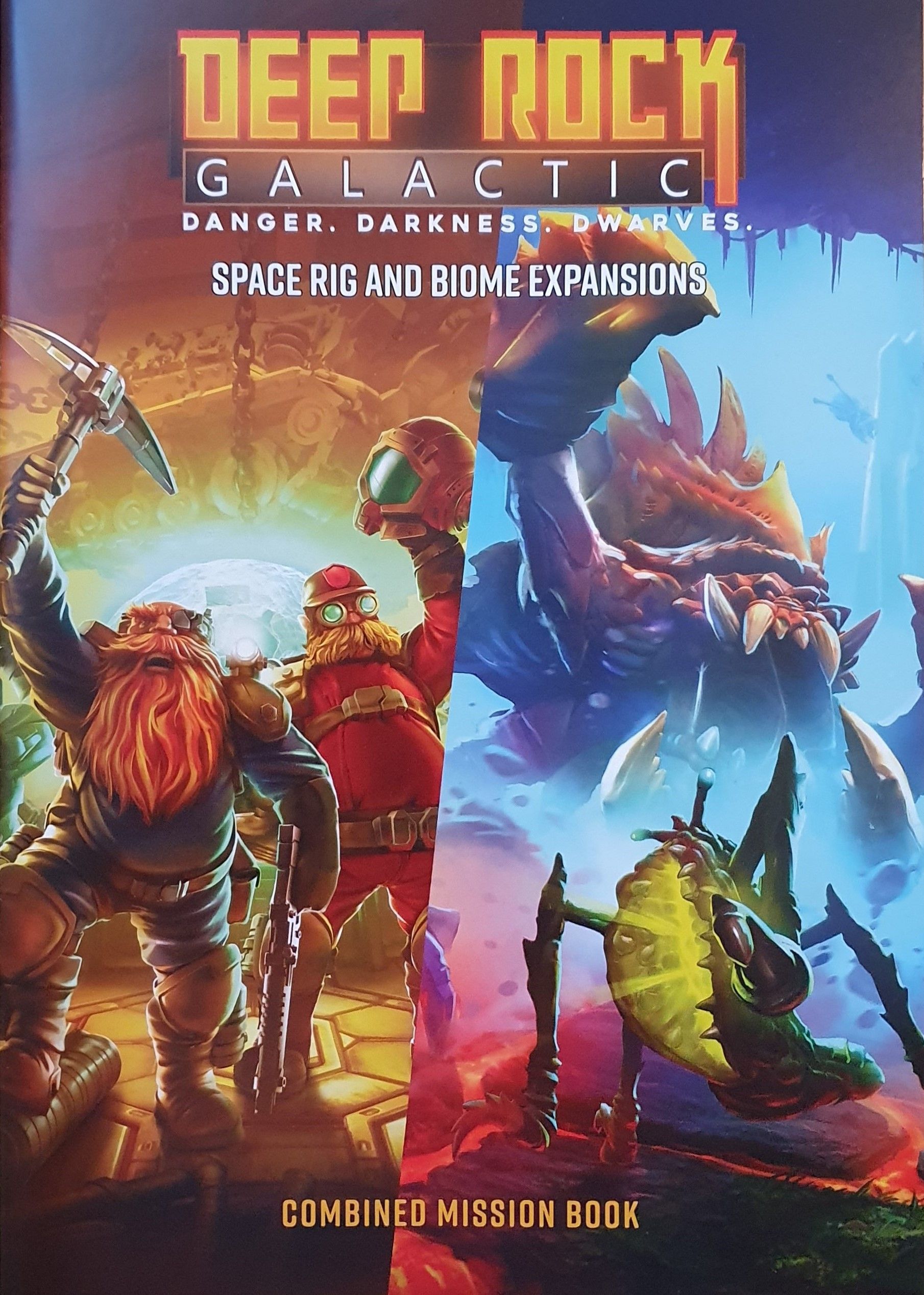 Deep Rock Galactic: The Board Game – Space Rig and Biome Expansions: Combined Mission Book box art