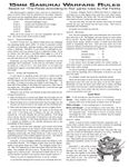 15mm Samurai Warfare Rules