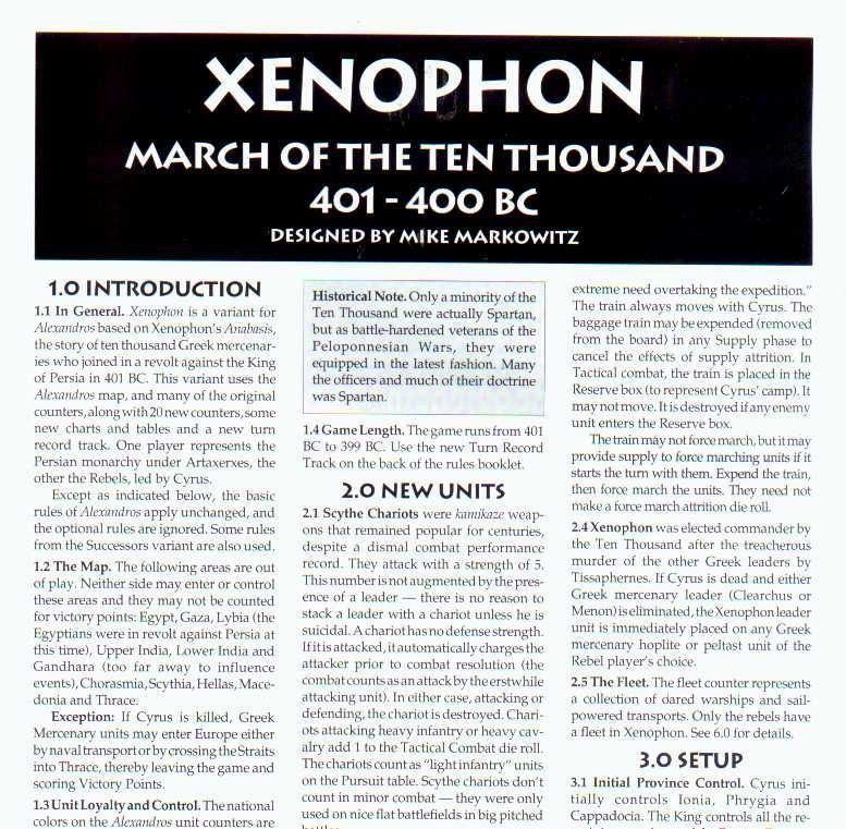 Xenophon: March of the Ten Thousand 401 - 400 BC doboz