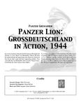 Panzer Grenadier: Panzer Lion – Grossdeutschland in Action, 1944