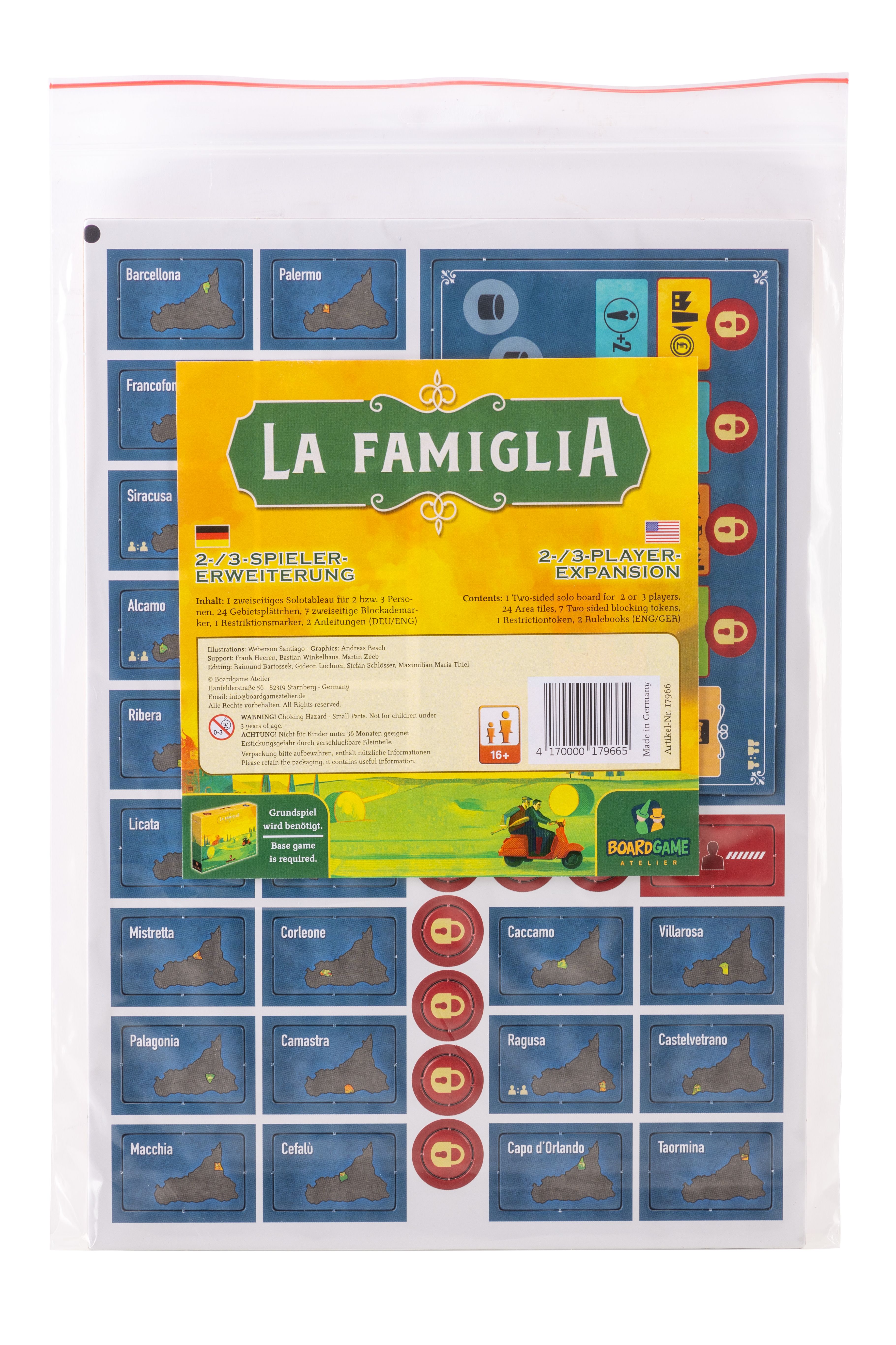 La Famiglia: Expansion for 2 and 3 Players doboz