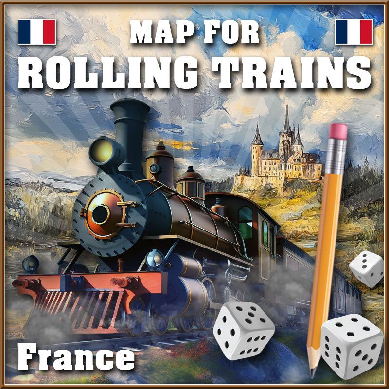 Rolling Trains: France Map box art