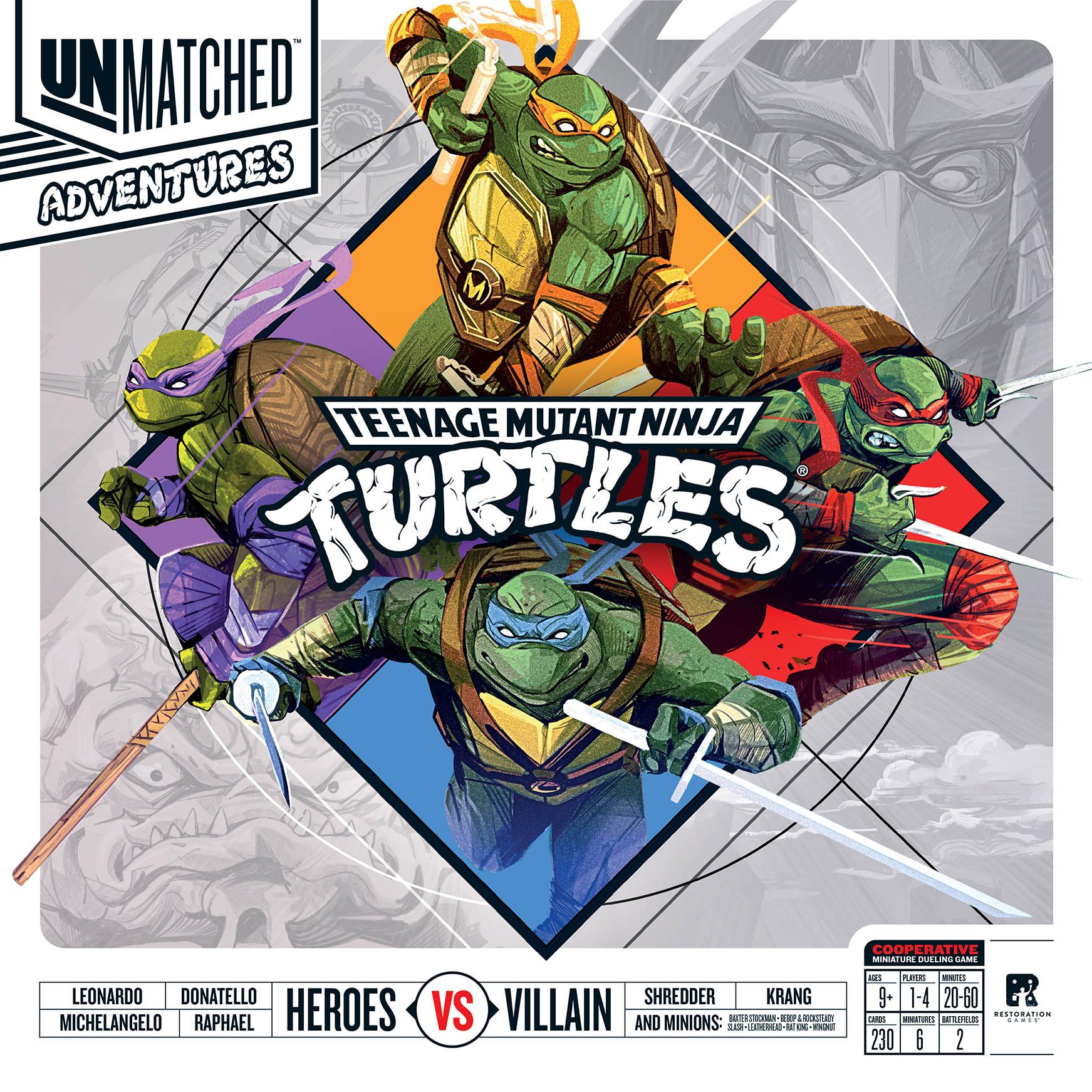 Unmatched Adventures: Teenage Mutant Ninja Turtles box art